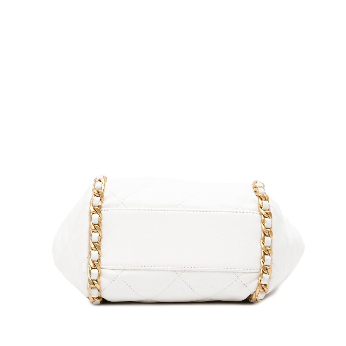Chanel Quilted Lambskin Around Bucket Bag