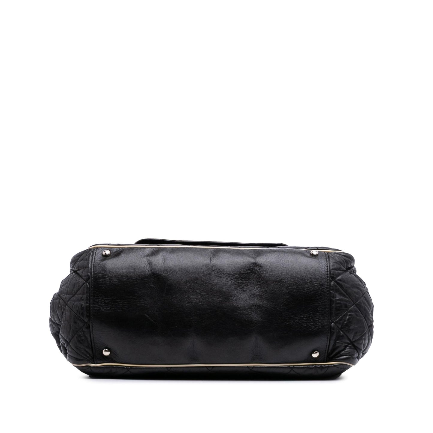 Chanel Quilted Lambskin East West Accordion Flap Handbag