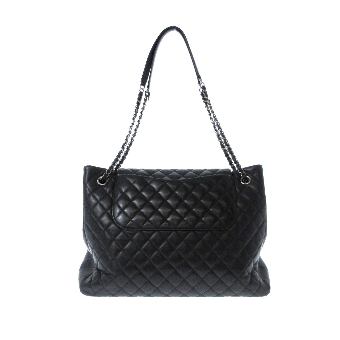 Chanel Quilted Lambskin Front Flap Pocket SHG-E6UxjU Tote Bag
