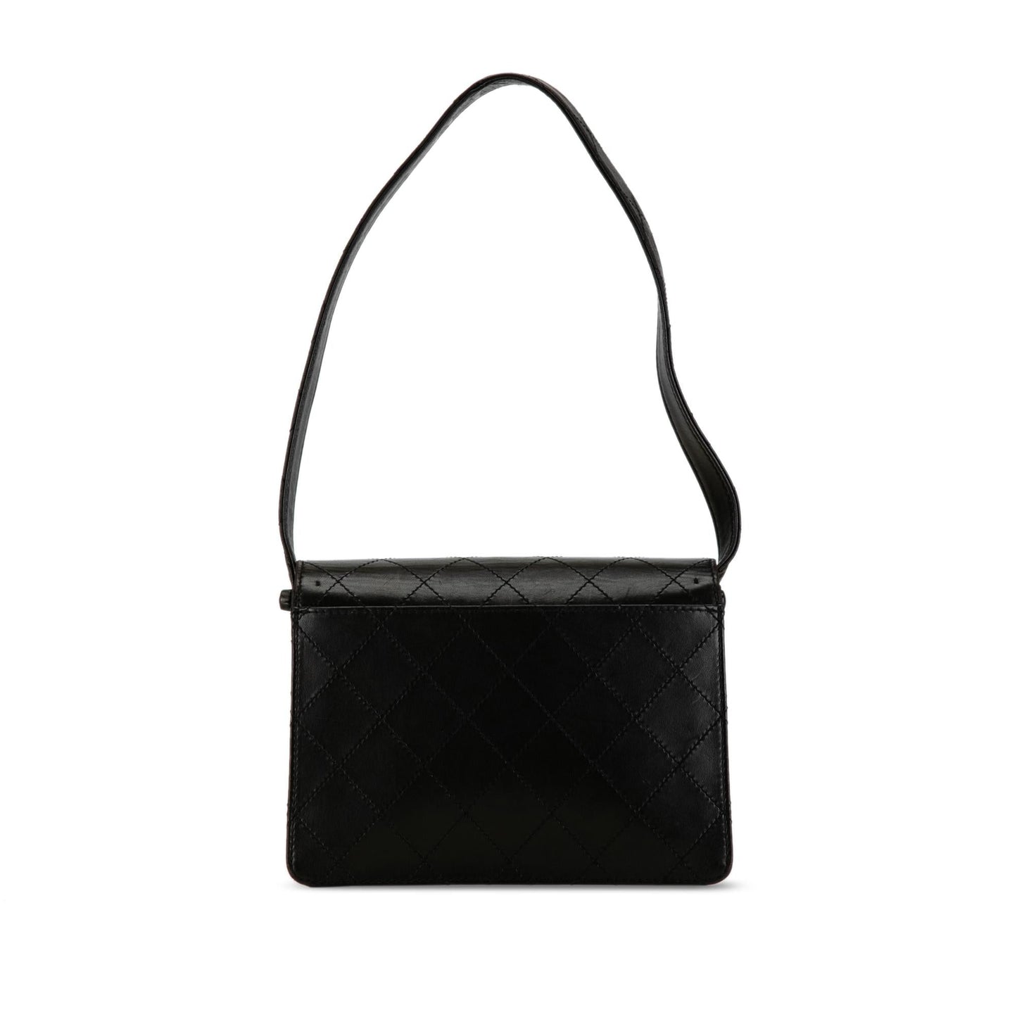 Chanel Quilted Lambskin Straight Flap SHG-OyBrk5 Handbag