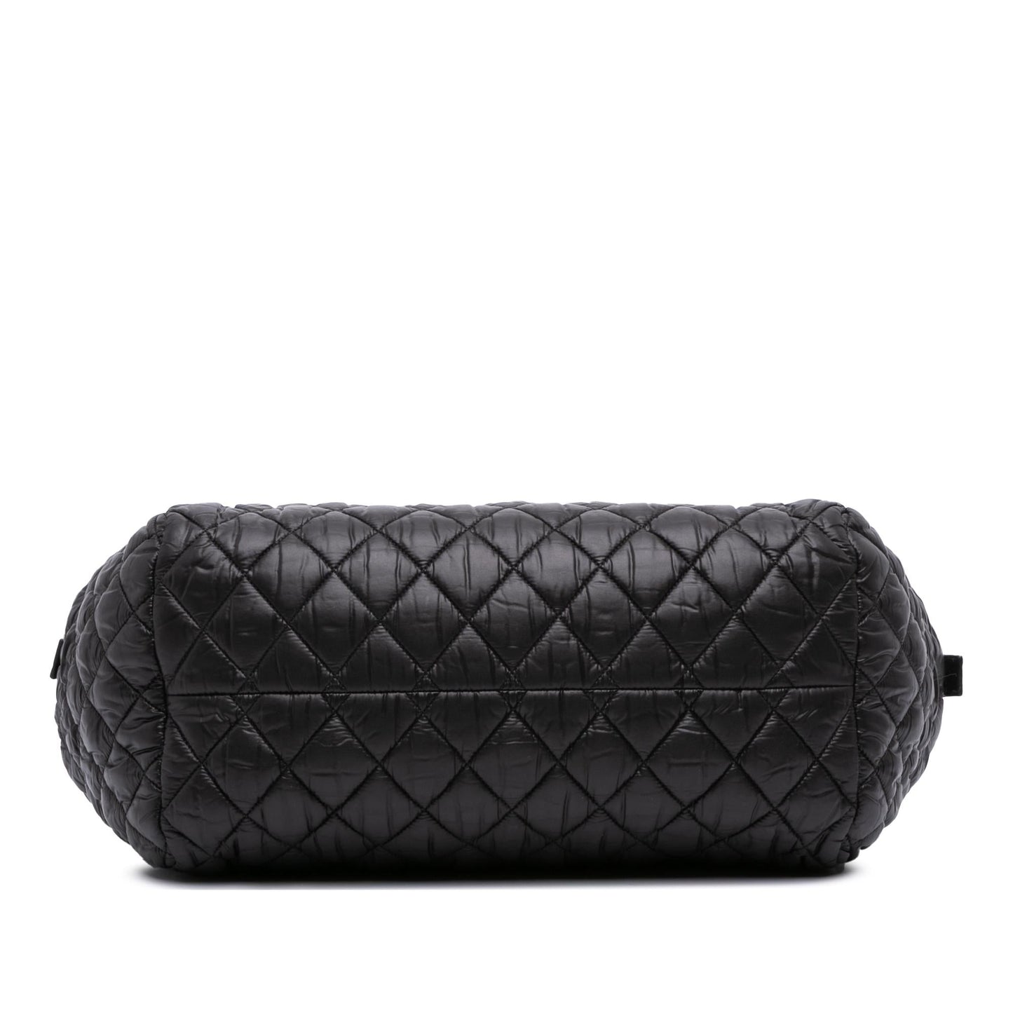Chanel Quilted Nylon Coco Cocoon Bowler Handbag