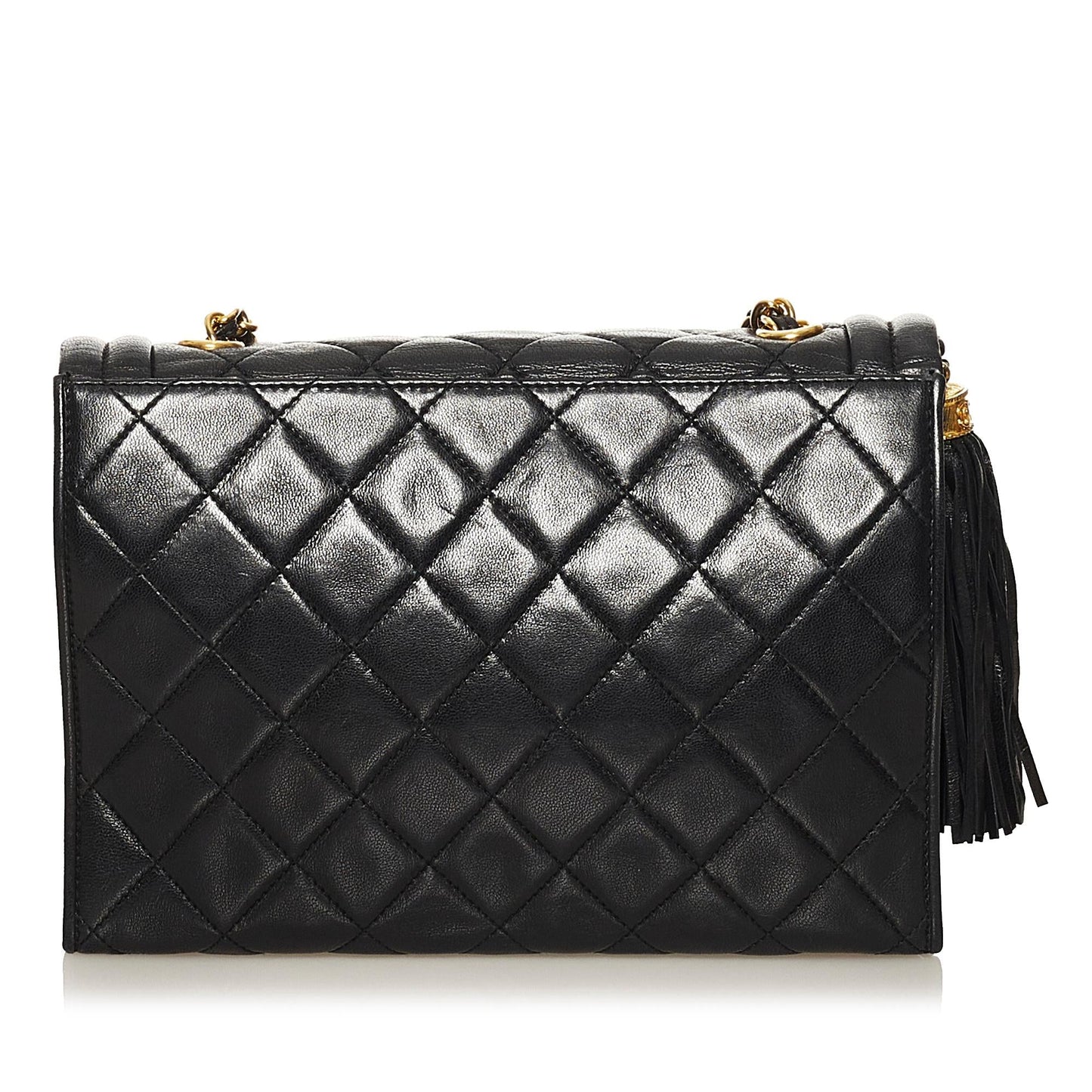 Chanel Quilted Tassel Flap SHG Leather Shoulder Bag