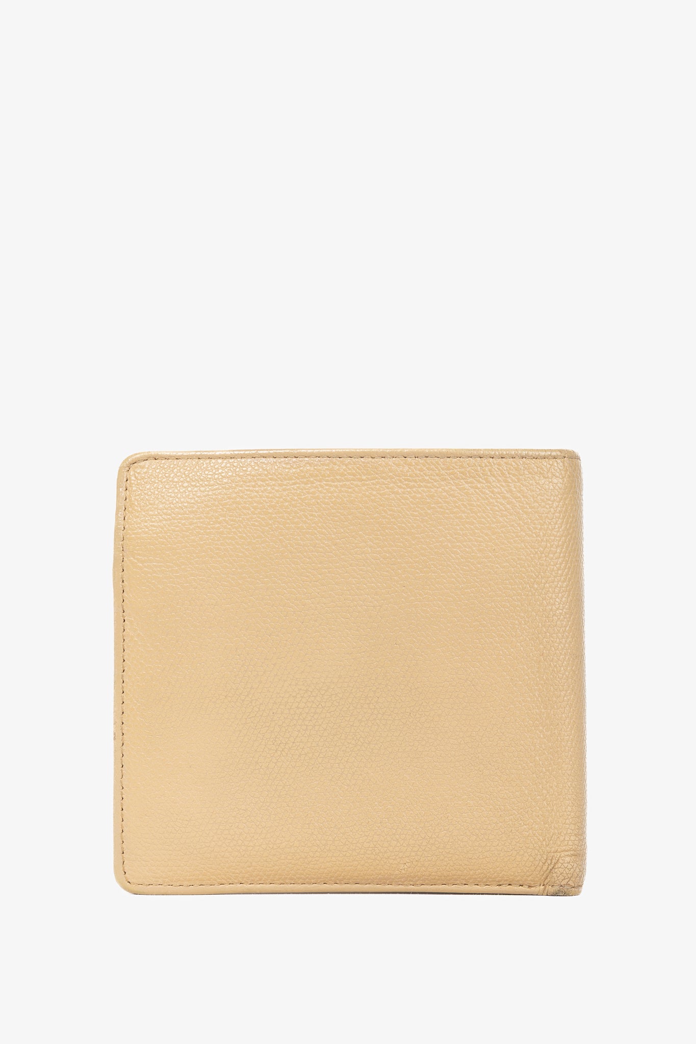 Chanel Camel Caviar Leather CC-Logo Bifold Wallet