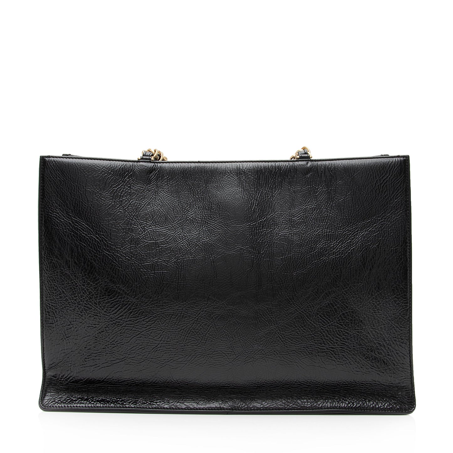 Chanel Shiny Aged Calfskin Timeless CC E Tote Bag