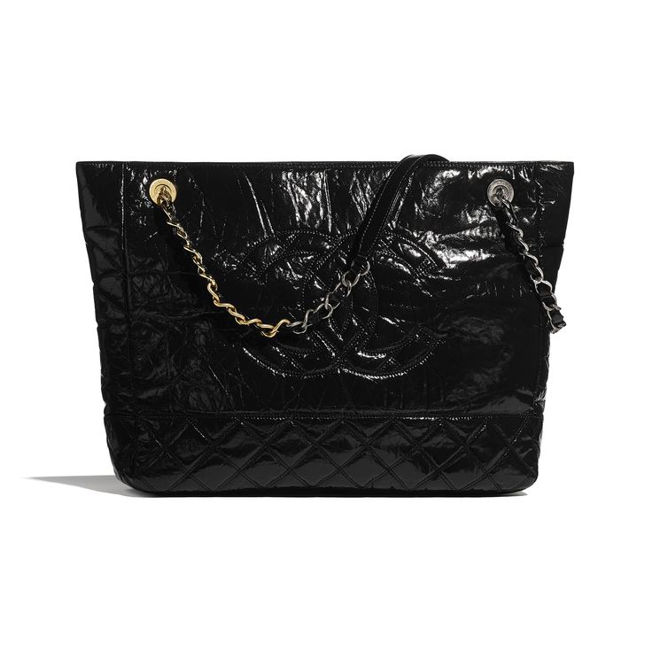 Chanel Shiny Aged Calfskin Quilted Handbag