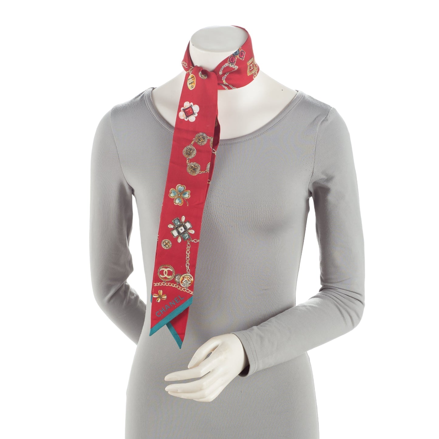Chanel Silk Jewelry Bandeau Scarf (Shf-Oarmru) Bag