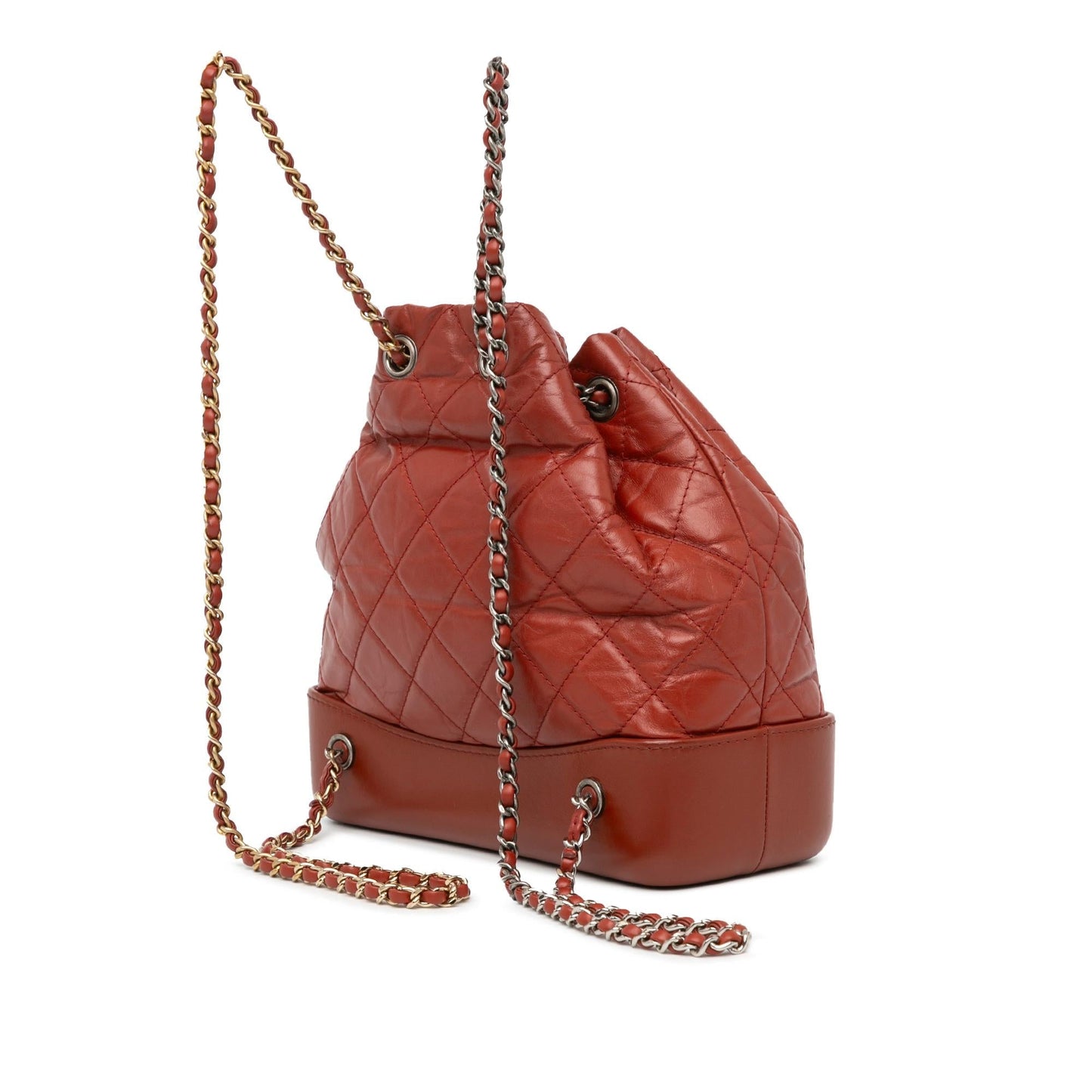 Chanel Aged Calfskin Gabrielle Backpack SHG-8ZCvnd Small