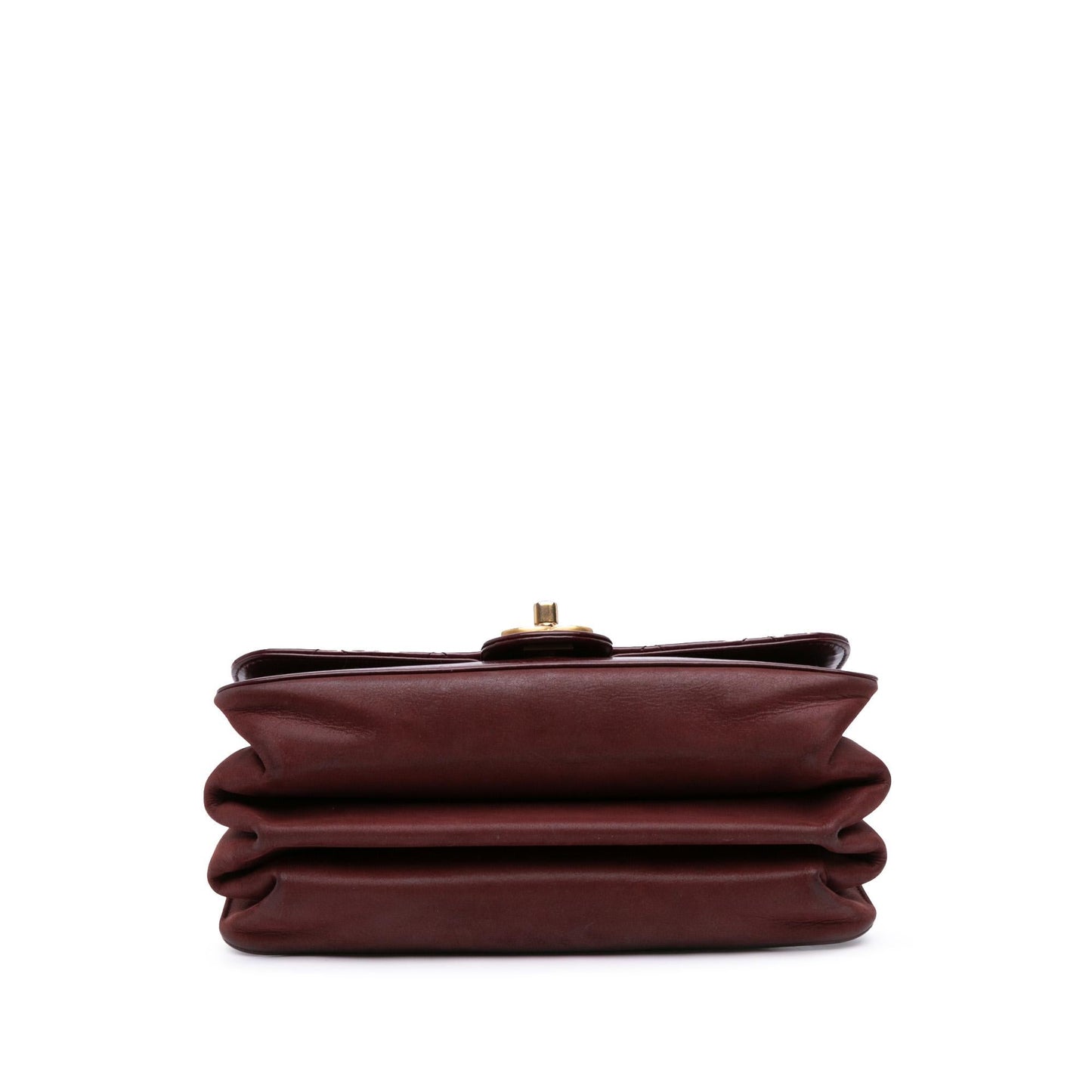 Chanel Aged Calfskin Straight Lined Flap Small Handbag Flap 1
