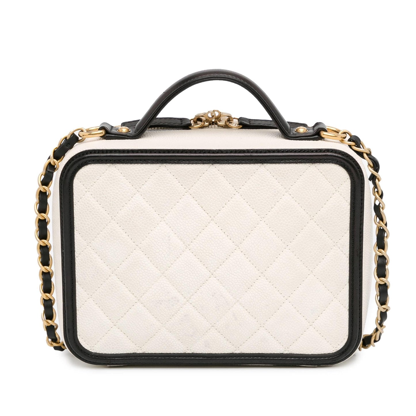 Chanel Small Caviar Cc Filigree Vanity Case (Shg-Fhirt4) Bag