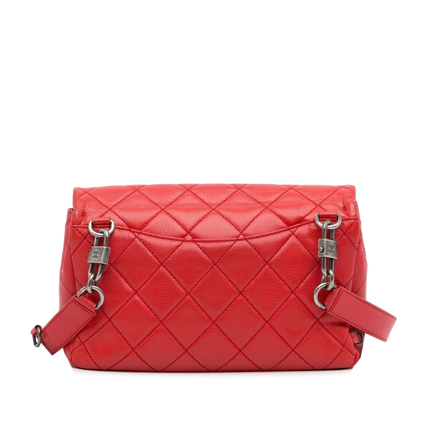 Chanel Small Goatskin Double Carry Waist Chain Flap Handbag