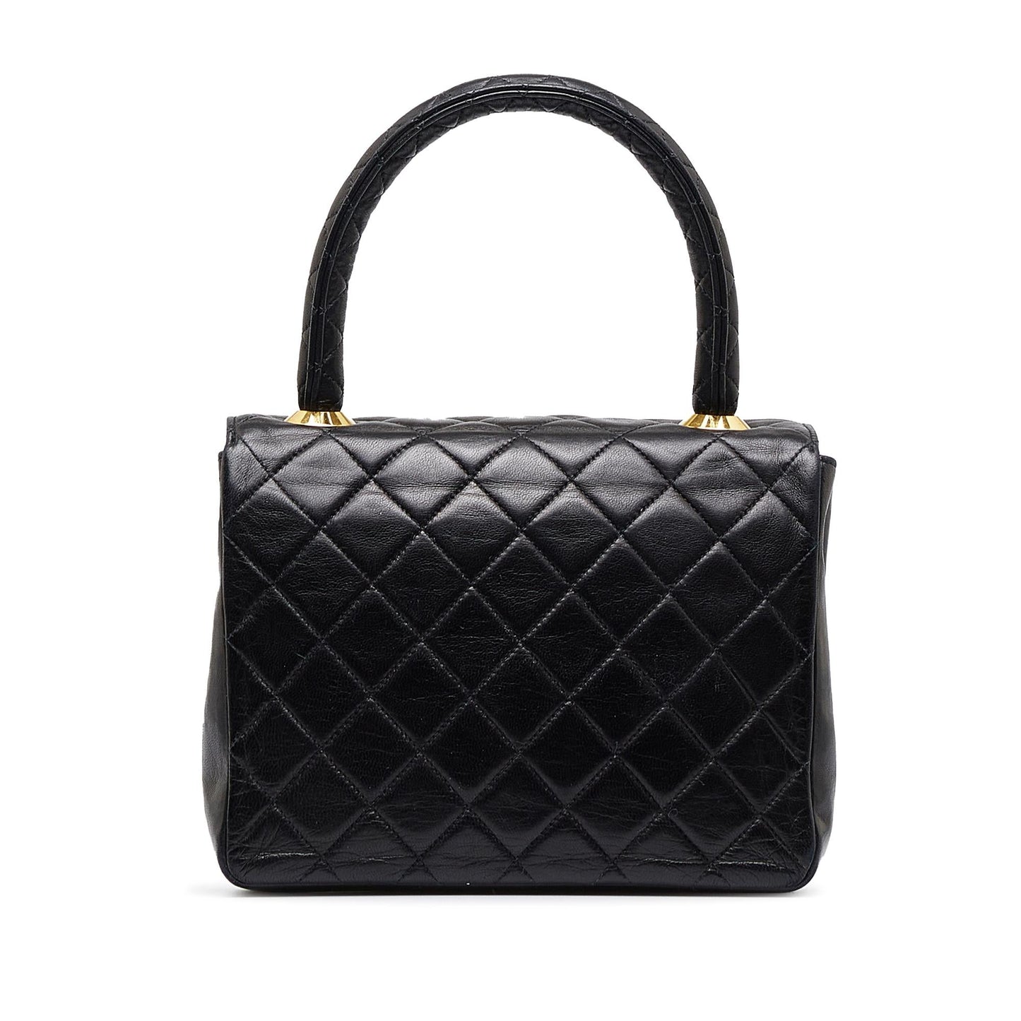 Chanel Lambskin Kelly Top Handle Small Handbag