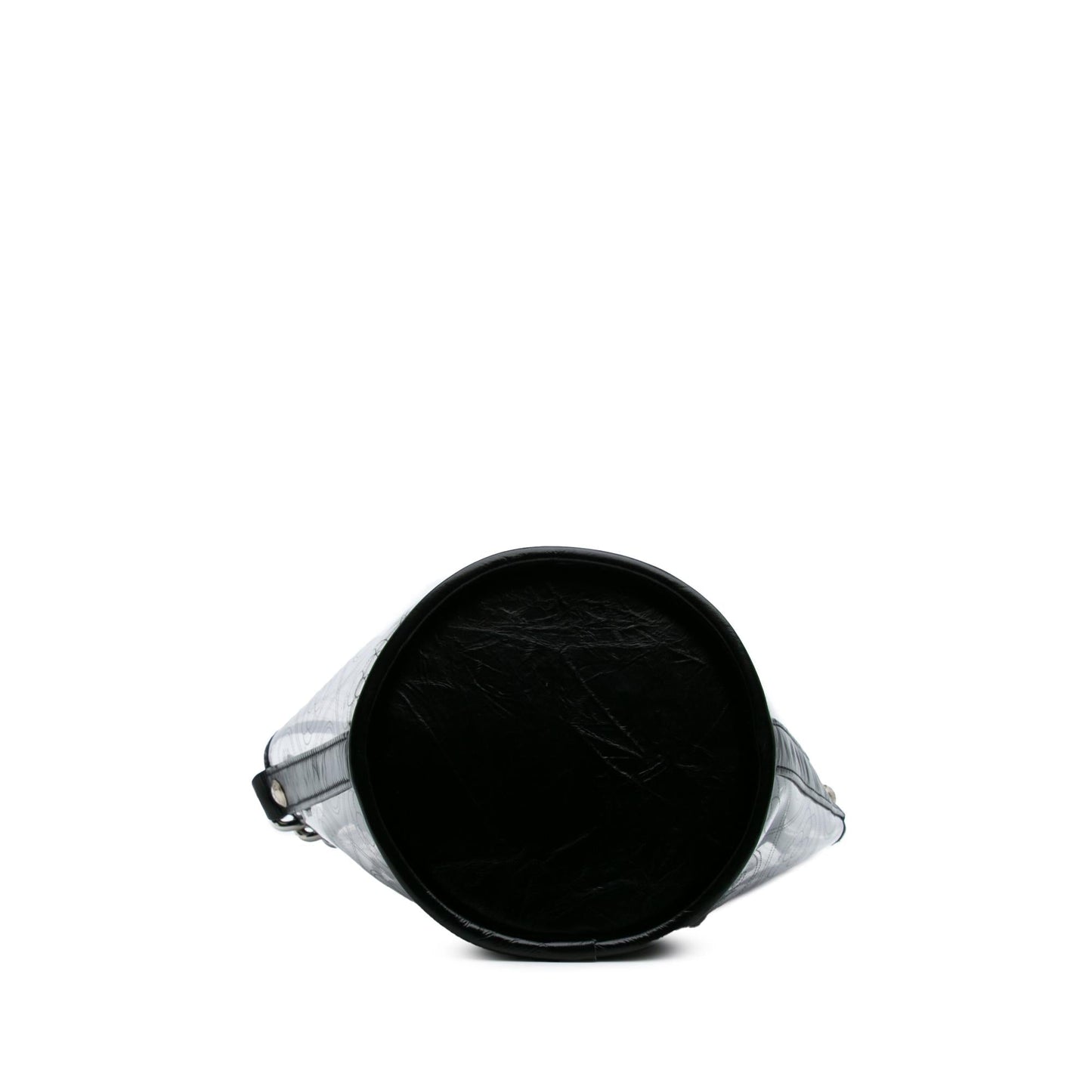 Chanel PVC Crumpled Calfskin Camellia Coco Bucket Small Bucket Bag