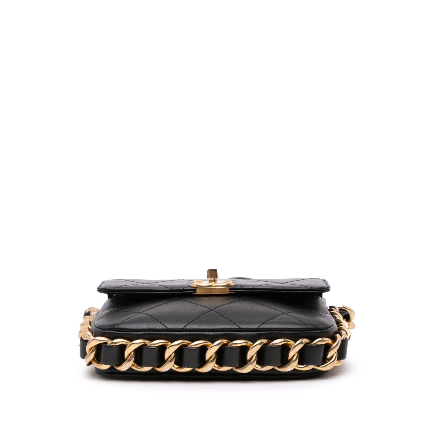 Chanel Quilted Calfskin Framing Flap SHG-KEPT2j Small Handbag