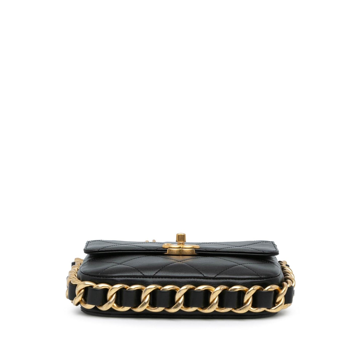 Chanel Small Quilted Calfskin Framing Chain Flap Handbag