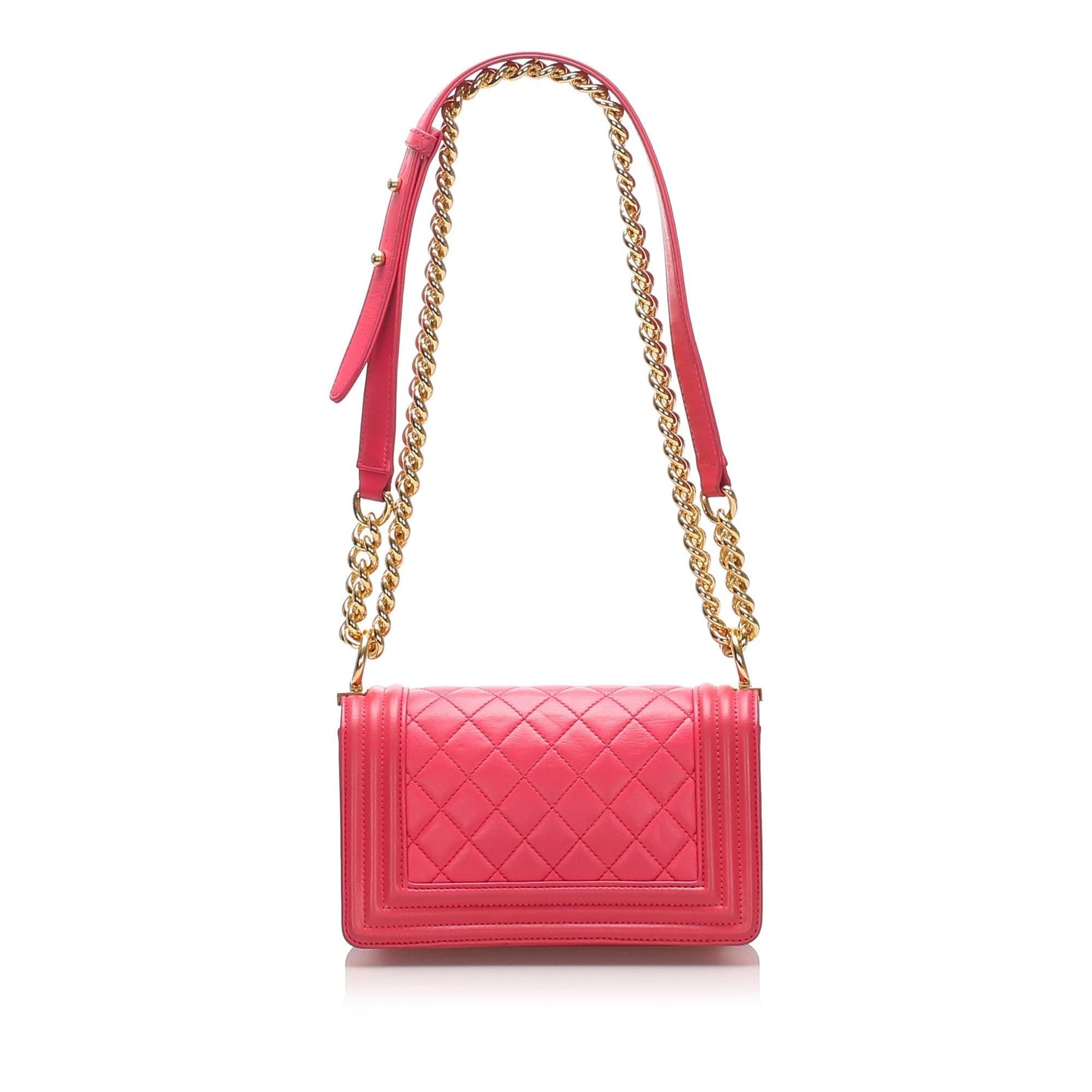 Chanel Quilted Lambskin Boy SHG-sr5fAL Small Handbag