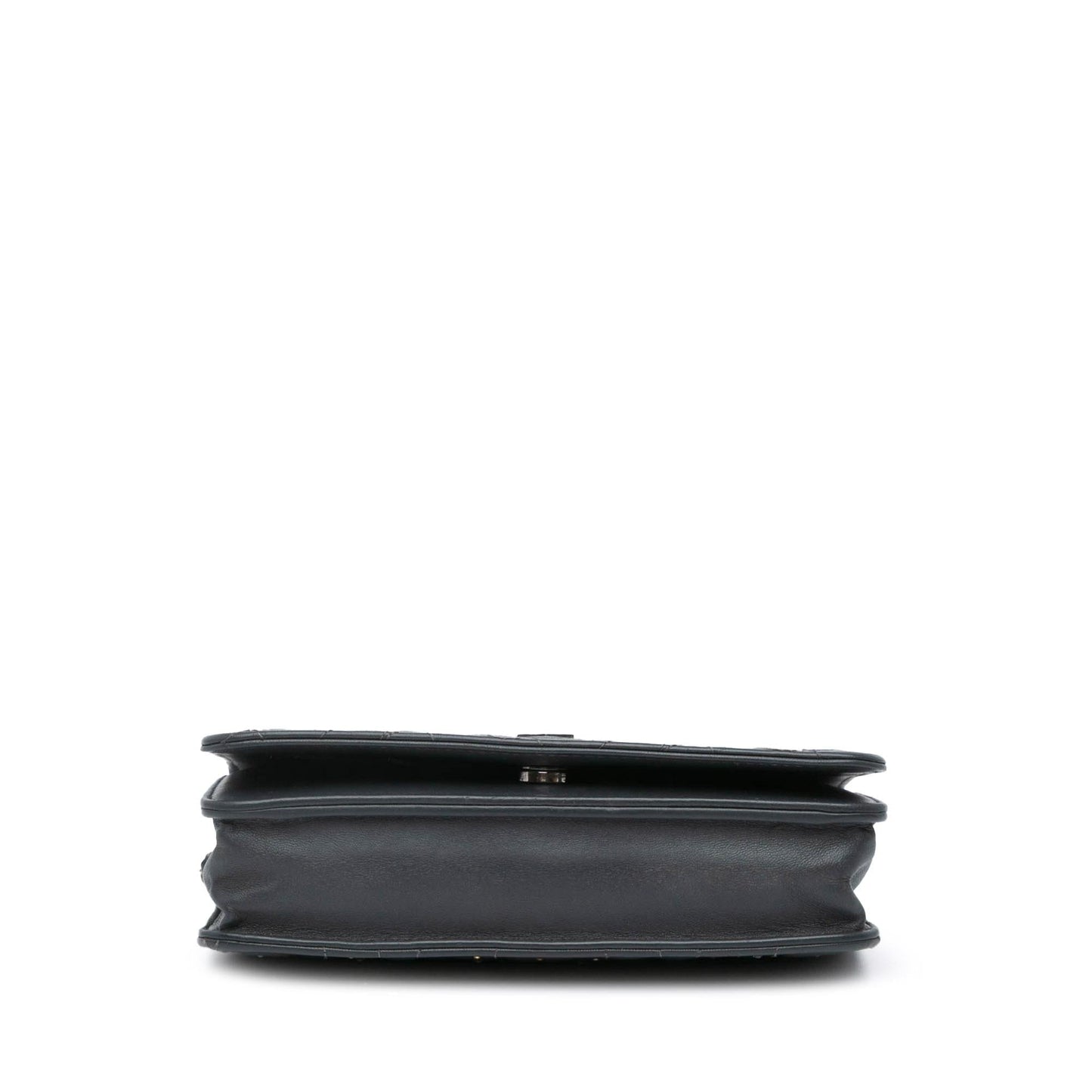 Chanel Studded Lambskin Camellia On Wallet Case
