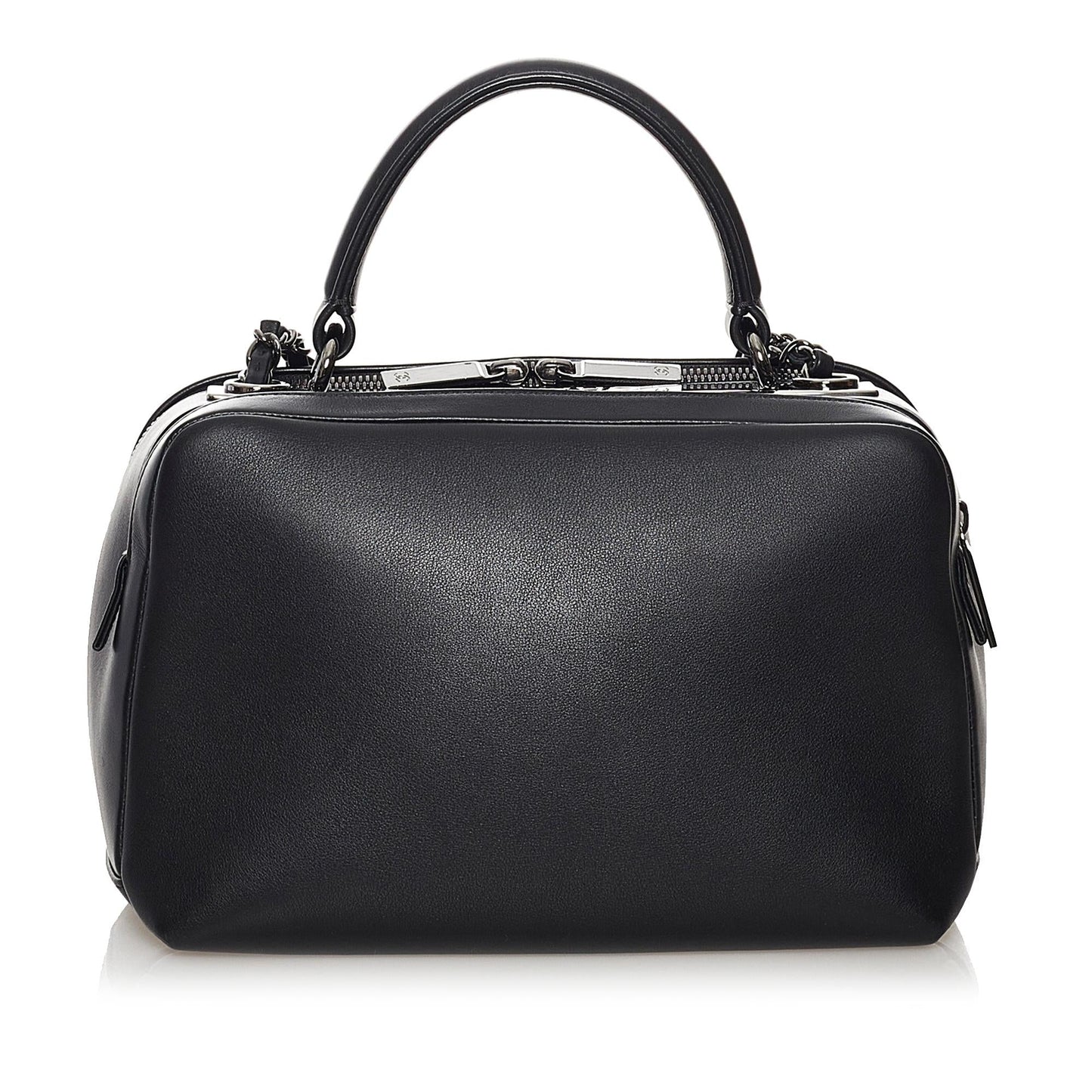 Chanel Trendy CC Lambskin Bowling SHG Leather Handbag