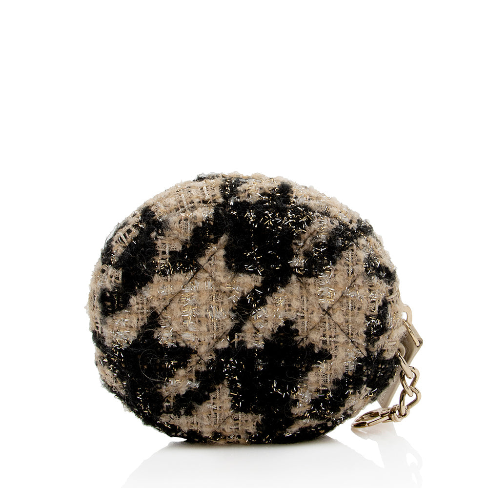 Chanel Tweed Coin Purse SHF Wallet Case