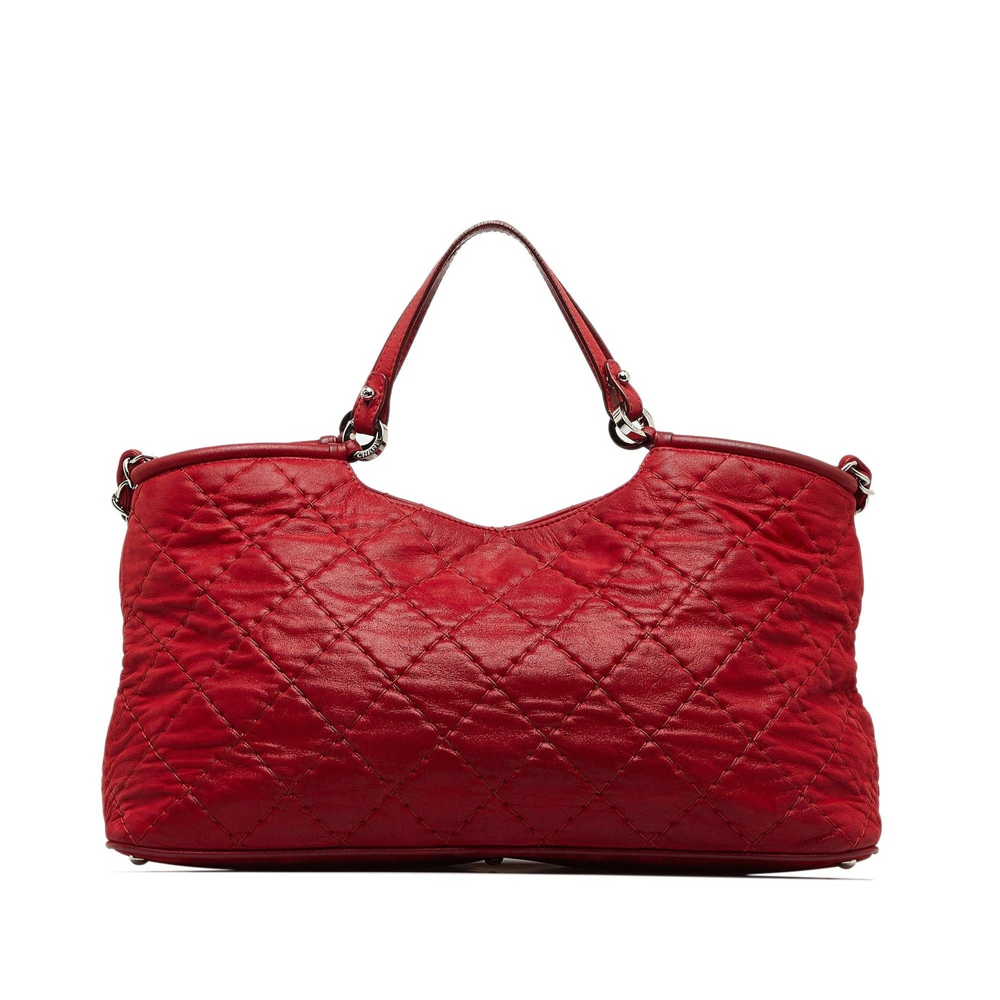 Chanel Wild Stitch CC Sea Hit Lambskin Leather Satchel Bag
