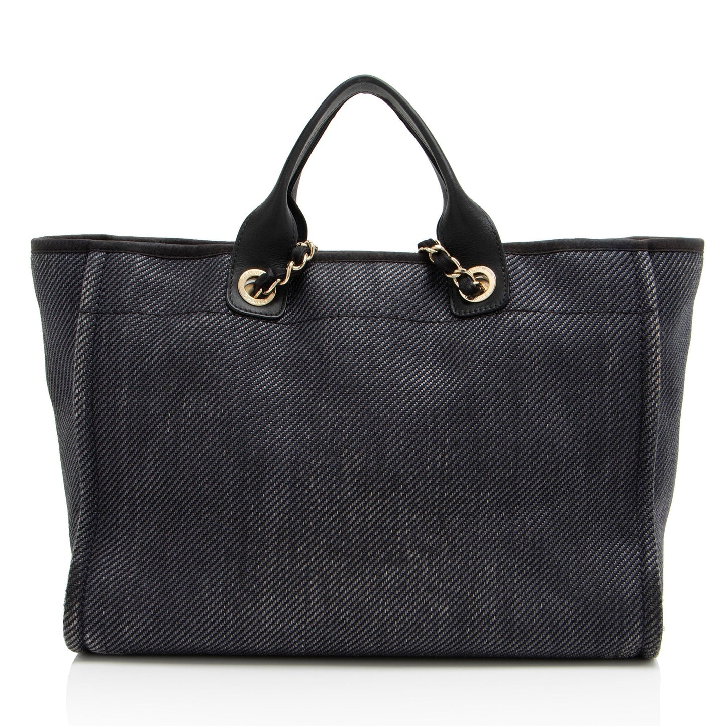 Chanel Woven Straw Deauville Tote Bag