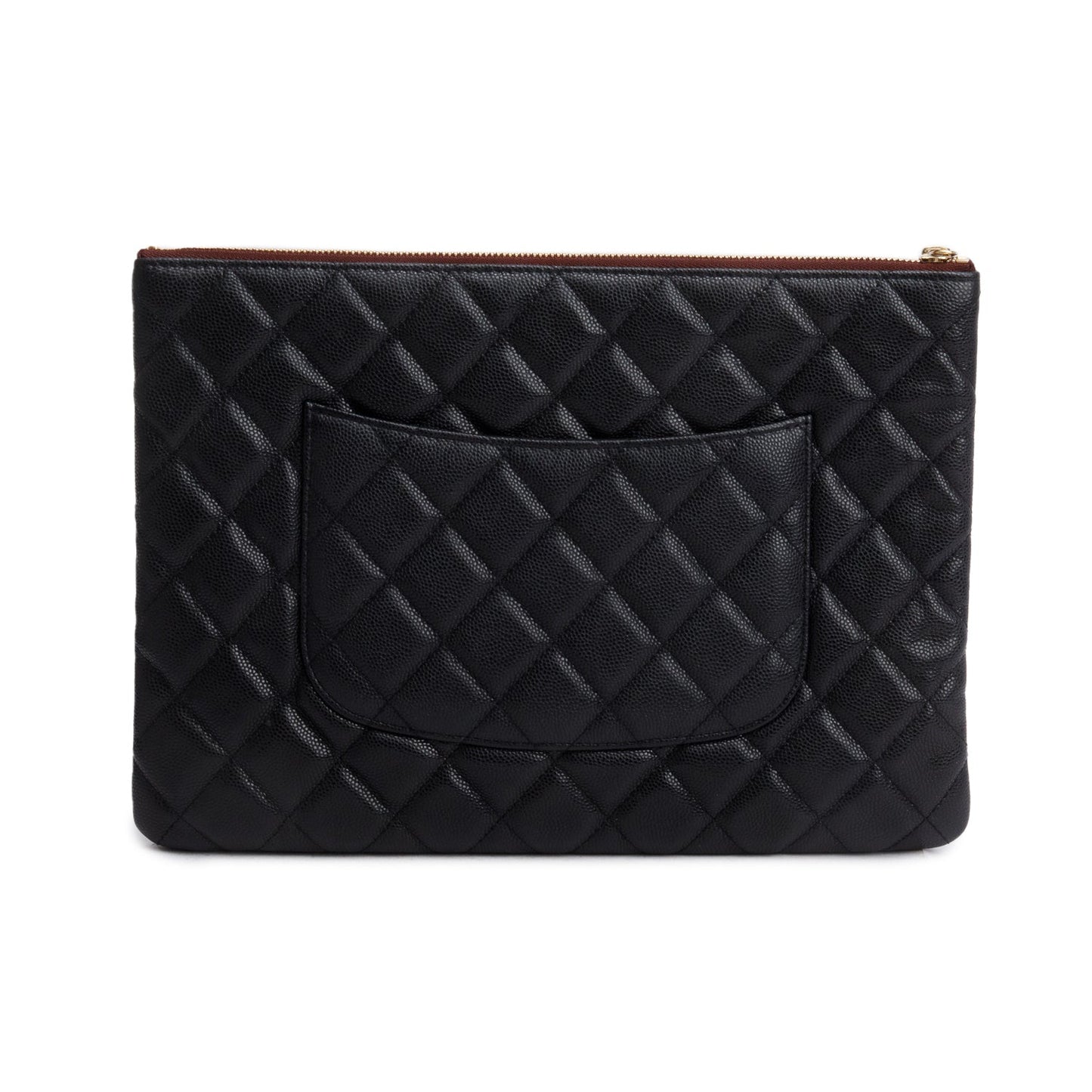 Chanel Caviar Quilted O Black Travel Bag