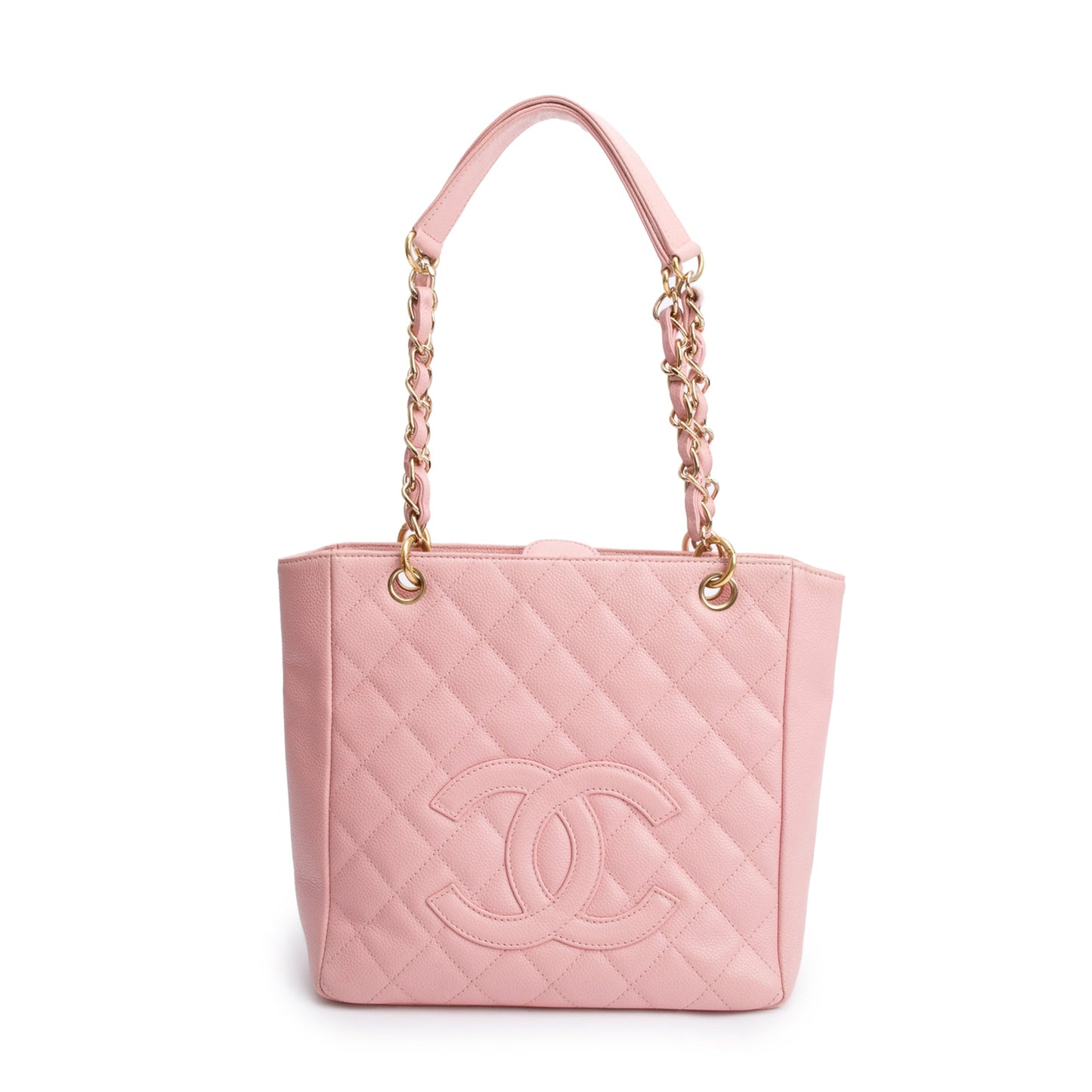 Chanel Caviar Petite Shopping Leather Pink Travel Bag