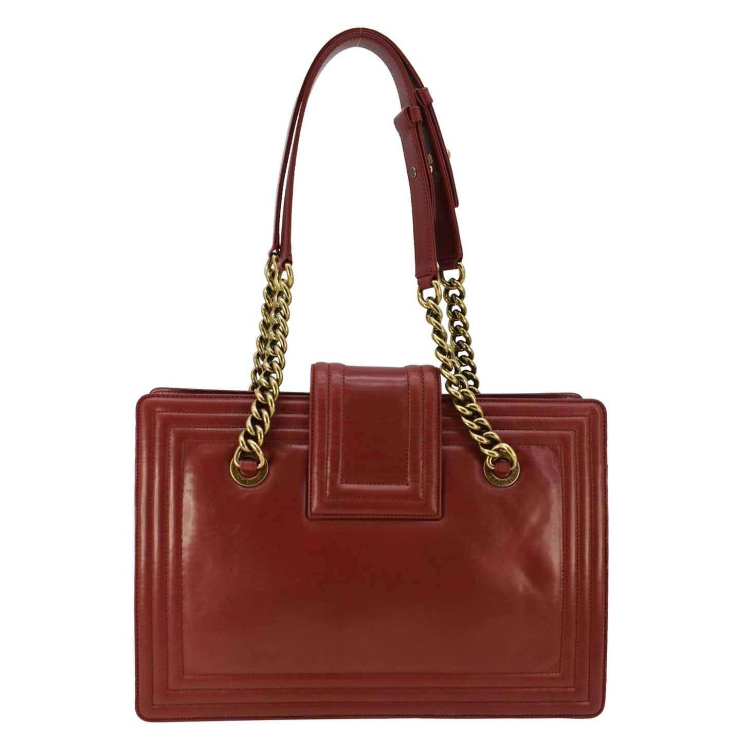 Louis Vuitton Chanel Jetsetter Boy Leather Tote Bag Red