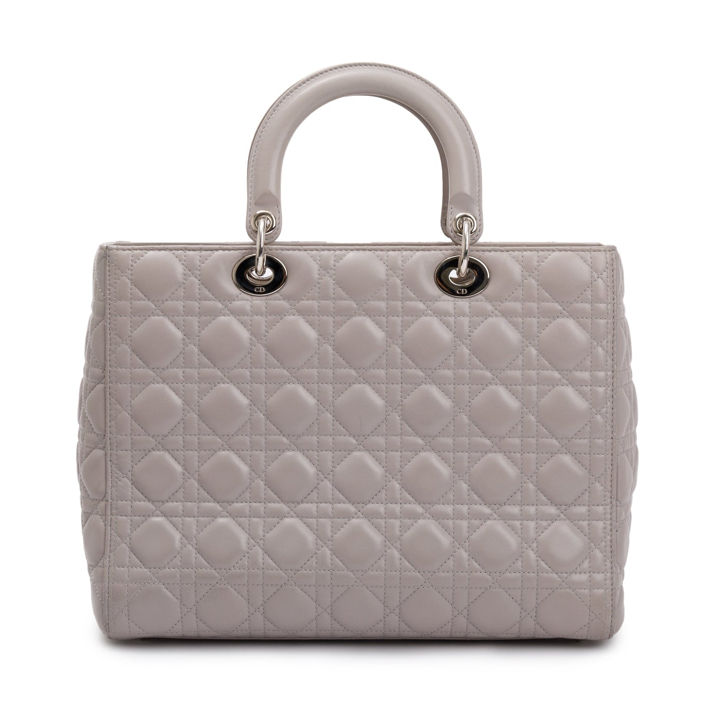 Dior Christian Grey Cannage Lambskin Lady Bag Leather Large Travel Bag