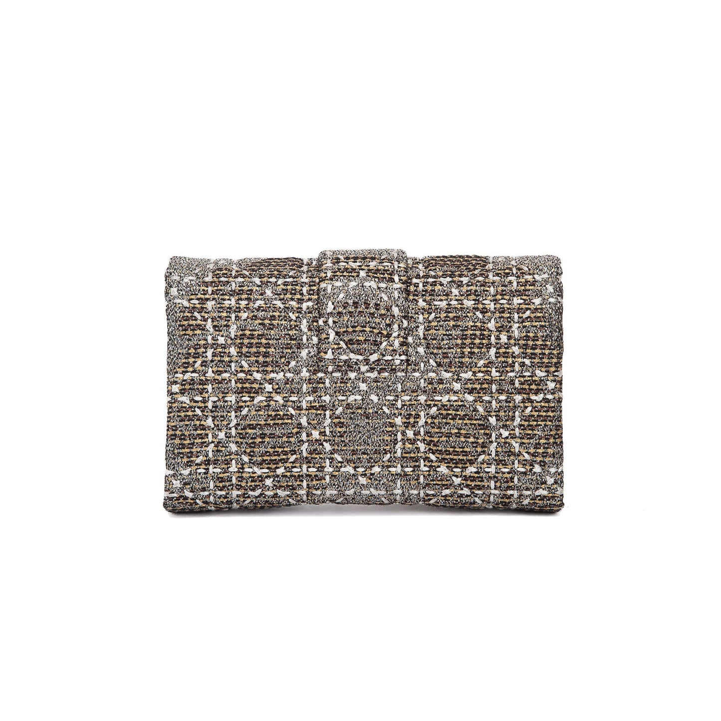 Dior Christian Limited Edition Tweed Miss Clutch Handbag Clutch Bag