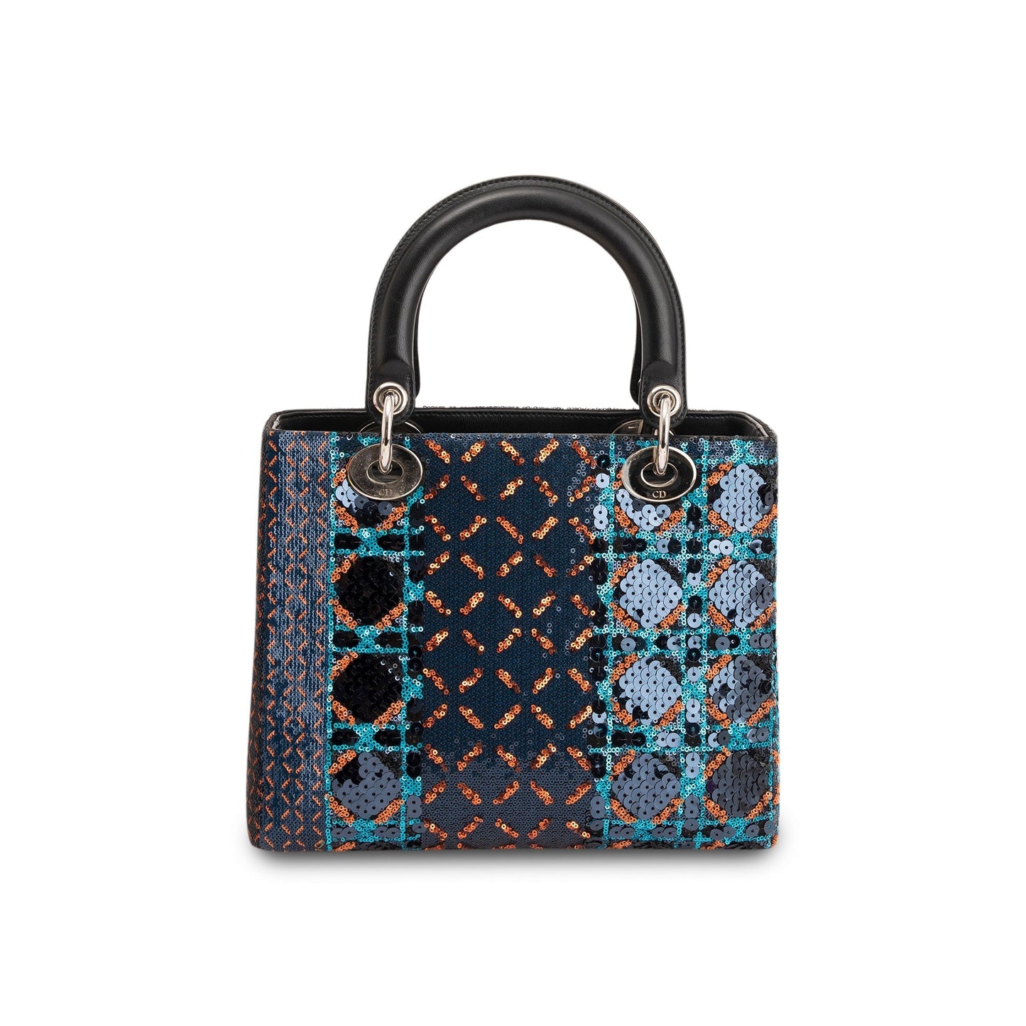 Dior Christian Sequin Lady Bag Medium Travel Bag