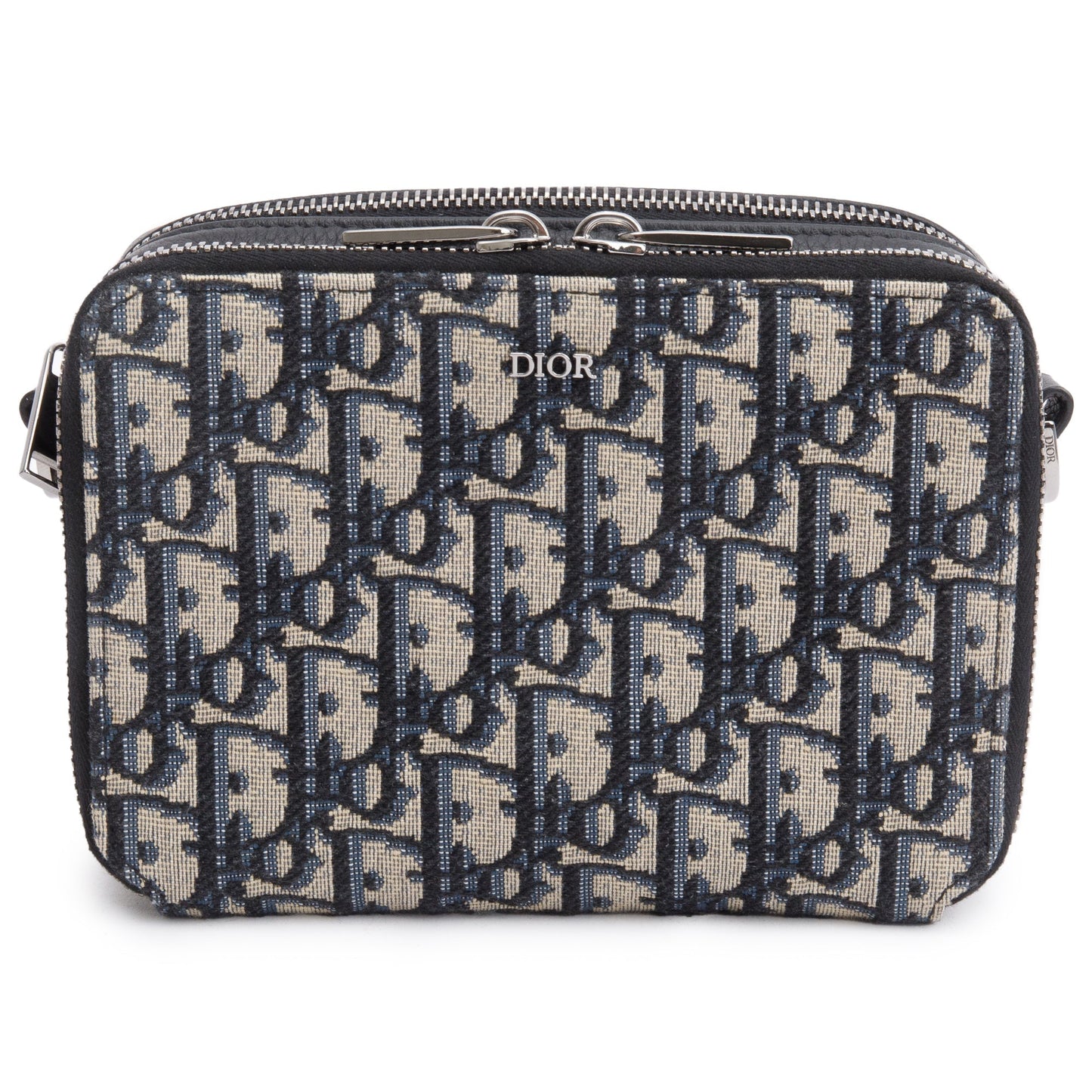 Dior Christion Oblique Jacquard Zipped Pouch Handbag Travel Bag