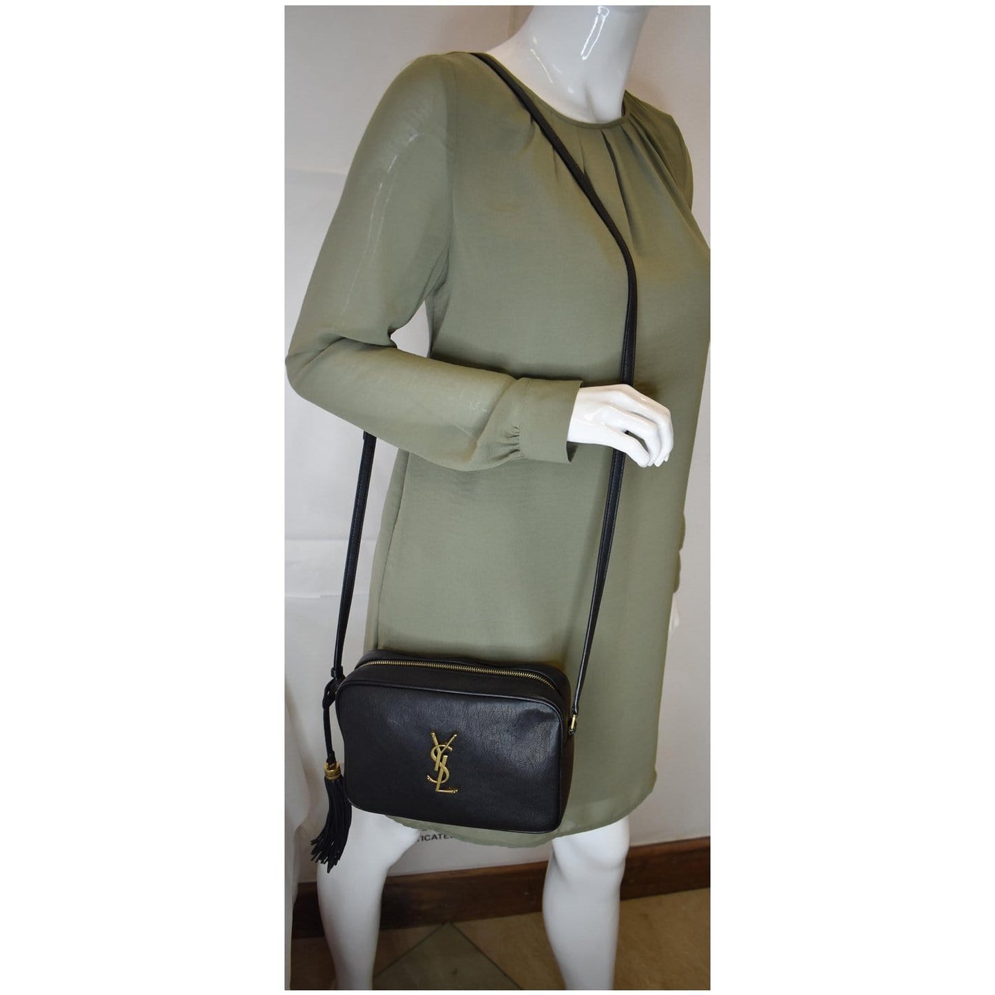 YSL Saint Laurent Saint Lou Camera Shoulder Bag Leather Monogram