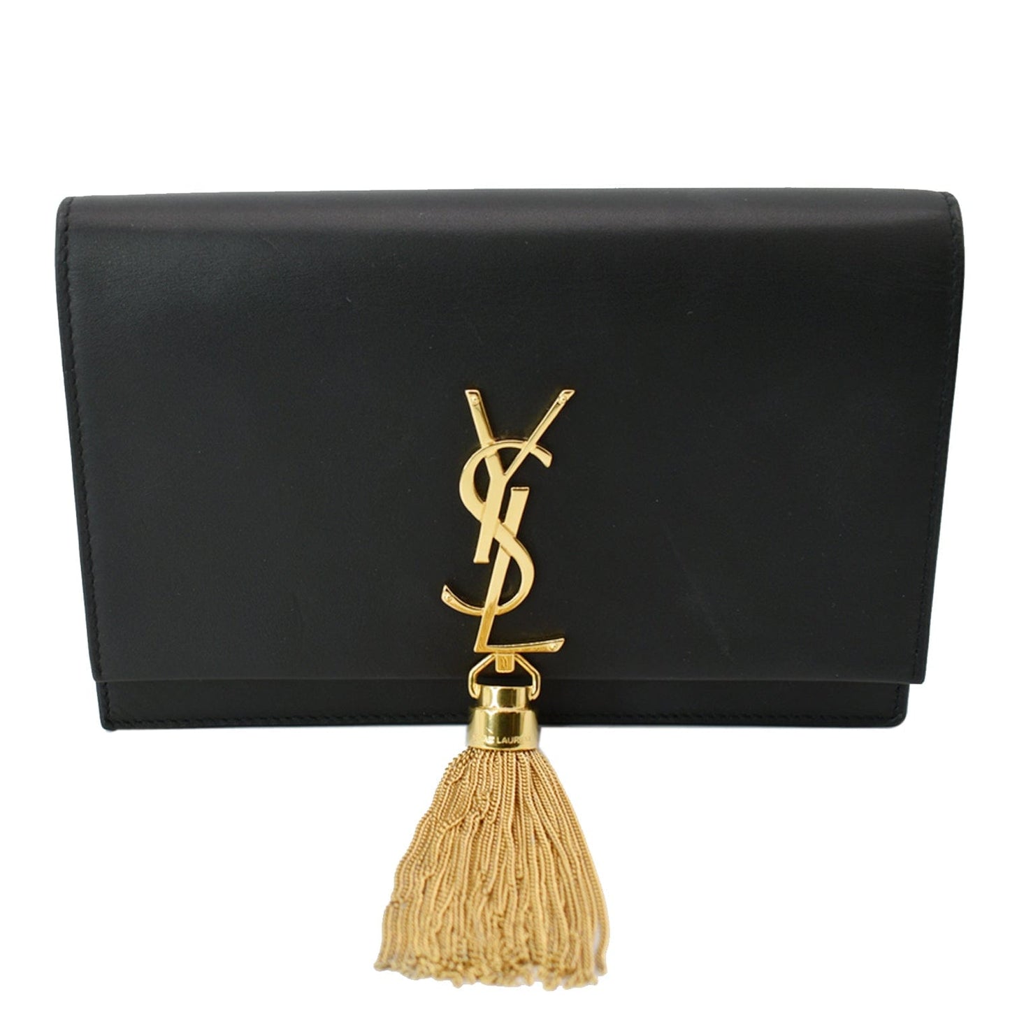 YSL Saint Laurent Saint Kate Tassel Crossbody Bag Leather Black Bag Black