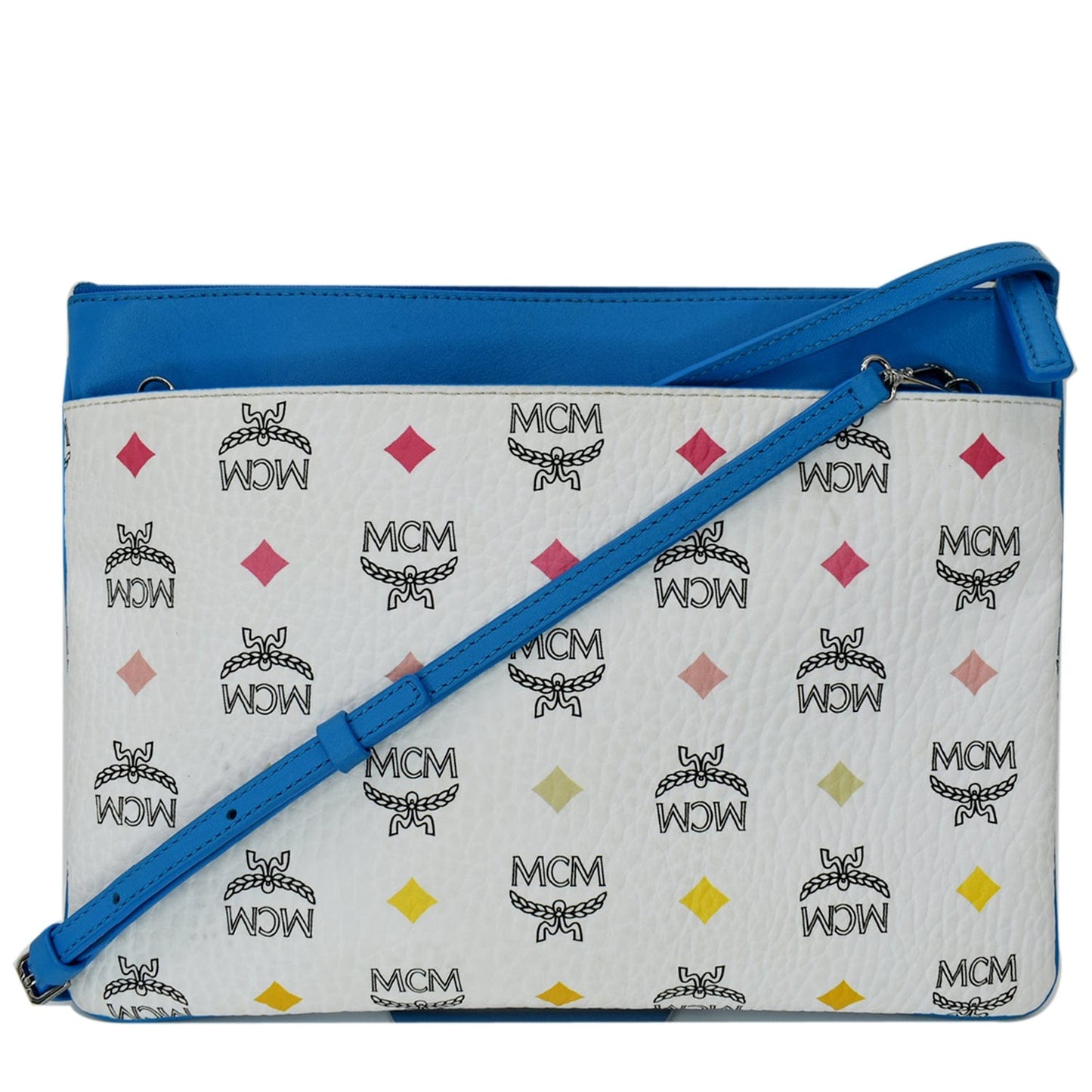 MCM Visetos Crossbody Pouch Multicolor Canvas Medium Crossbody Bag