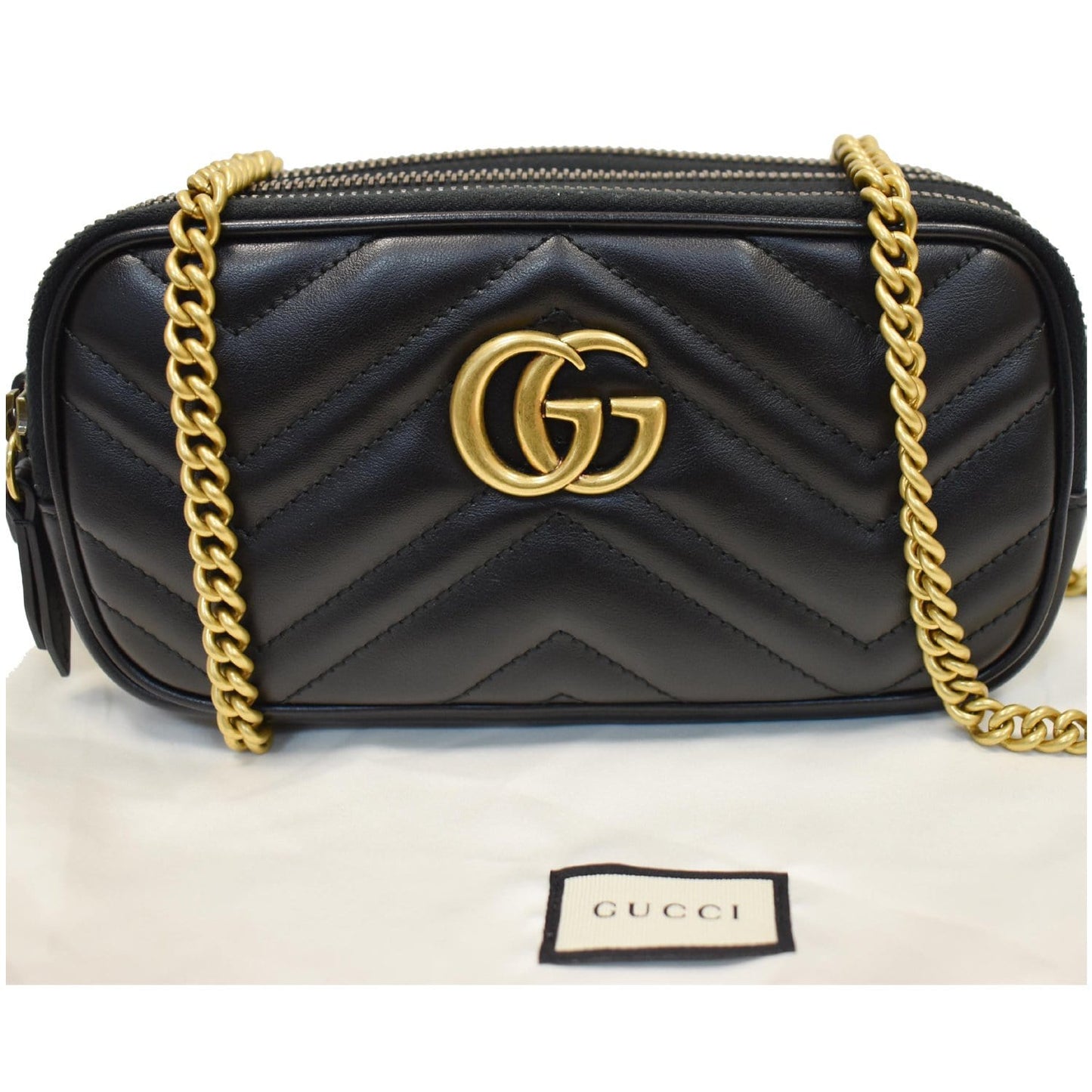 Gucci Marmont Crossbody Bag Black Mini