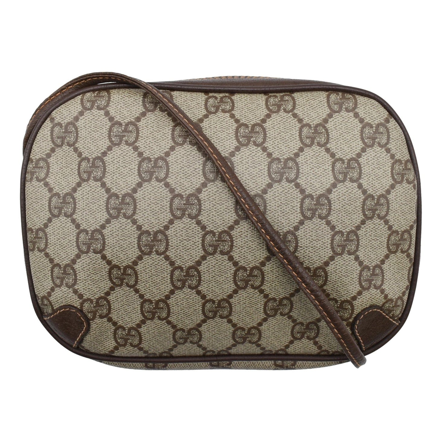 Gucci Supreme Crossbody Bag Canvas Beige