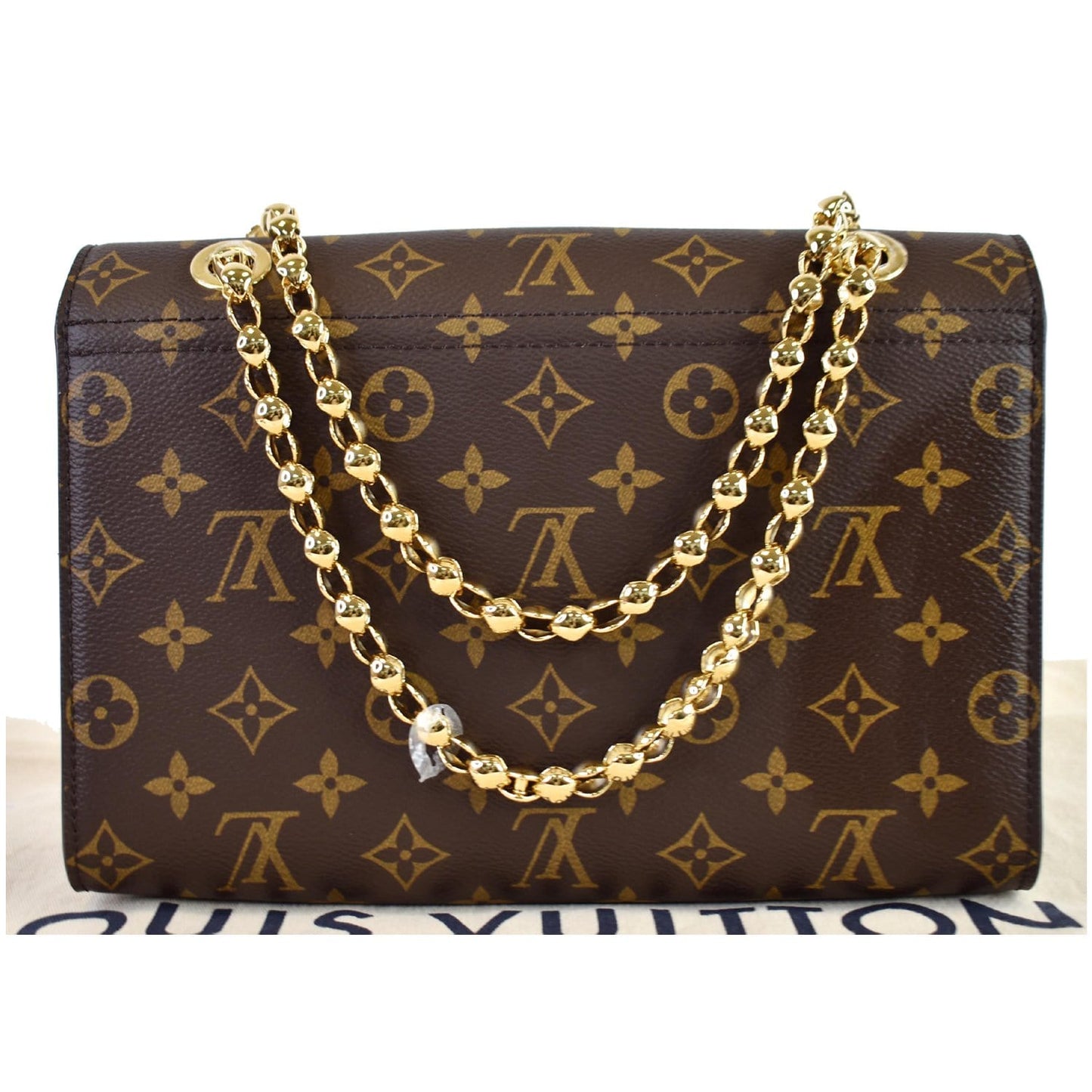 Louis Victoire Crossbody Bag Navy Canvas Monogram