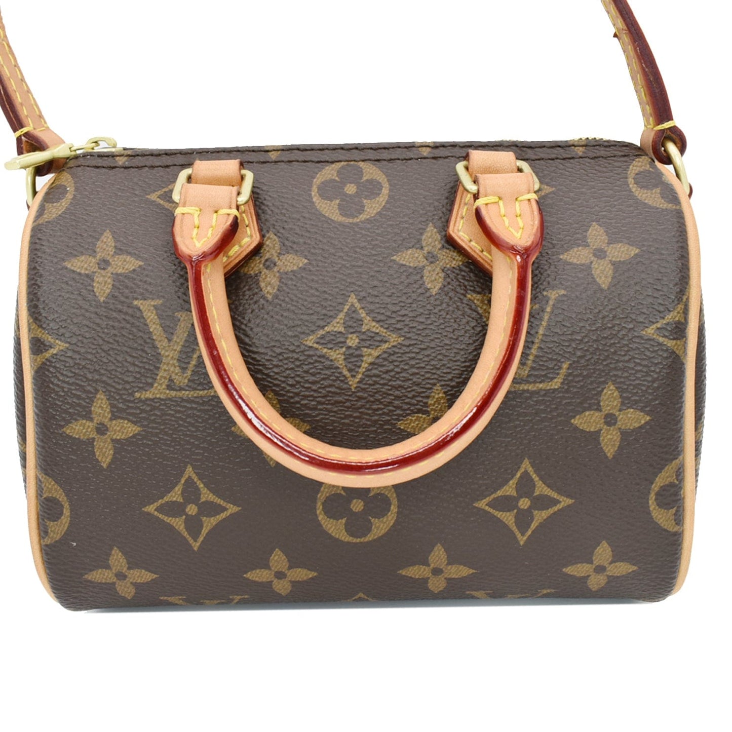 Louis Nano Speedy Crossbody Bag Canvas Monogram