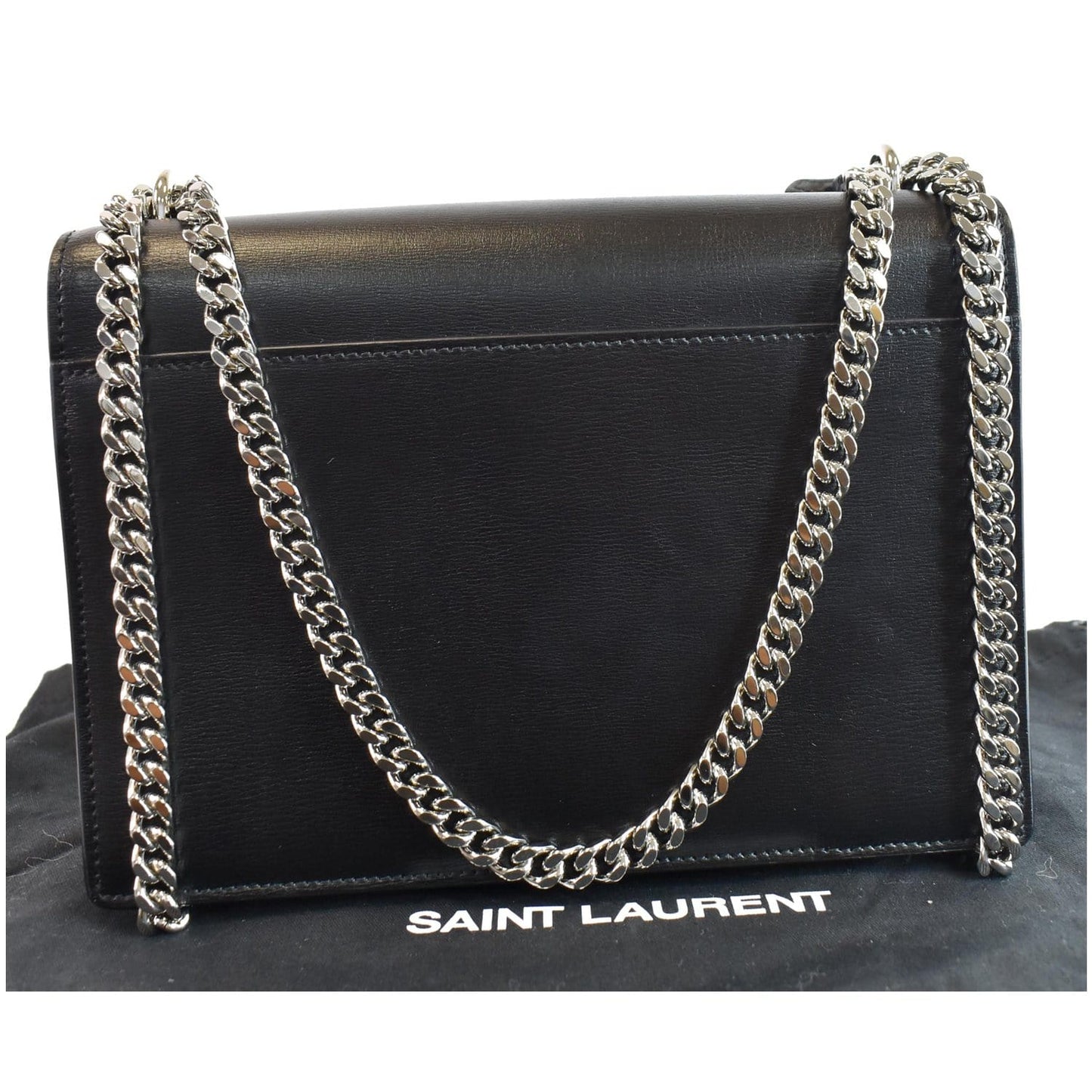 YSL Saint Laurent Saint Sunset Medium Shoulder Bag Leather Monogram Bag Black