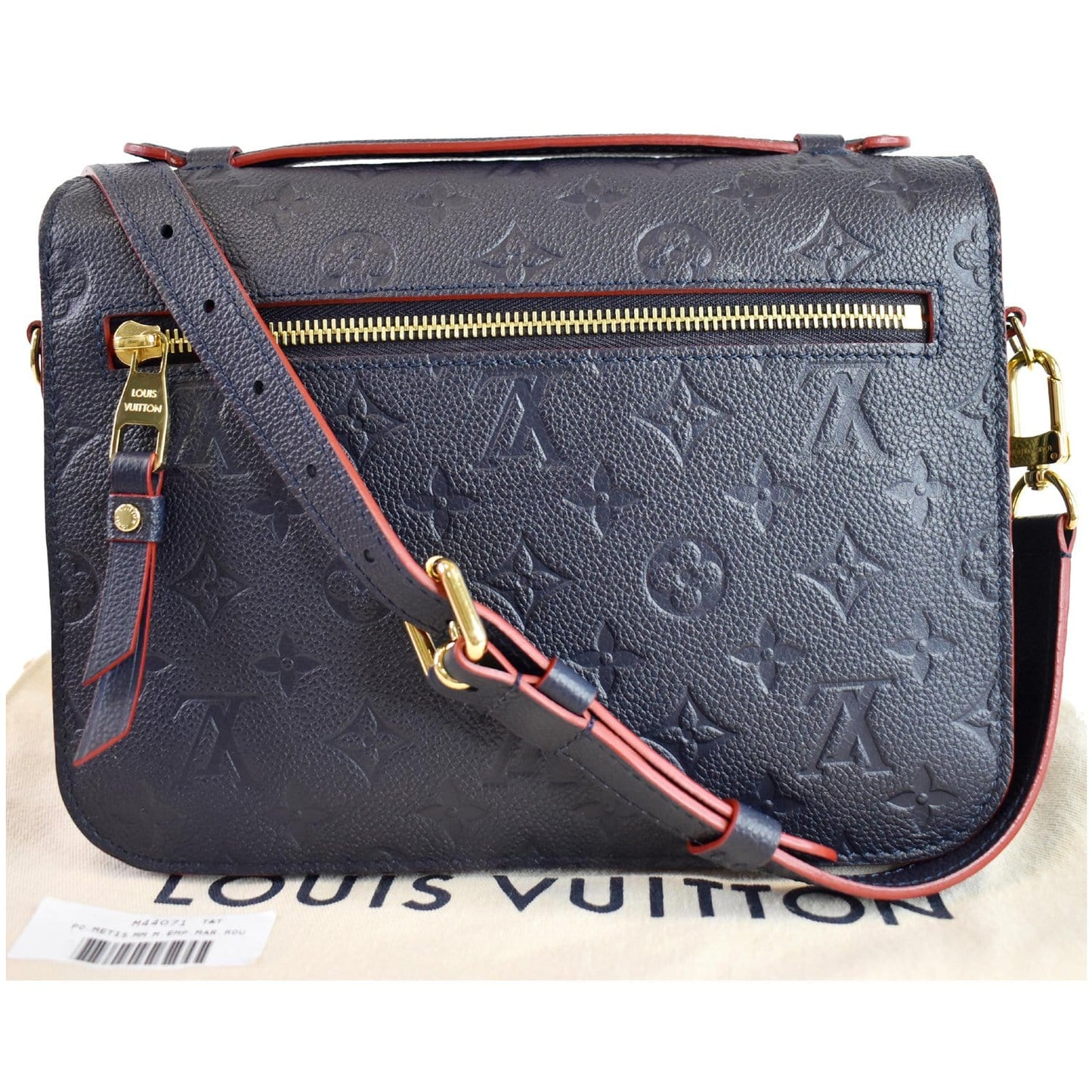 Louis Metis Pochette Empreinte Crossbody Bag Leather Blue Blue 3