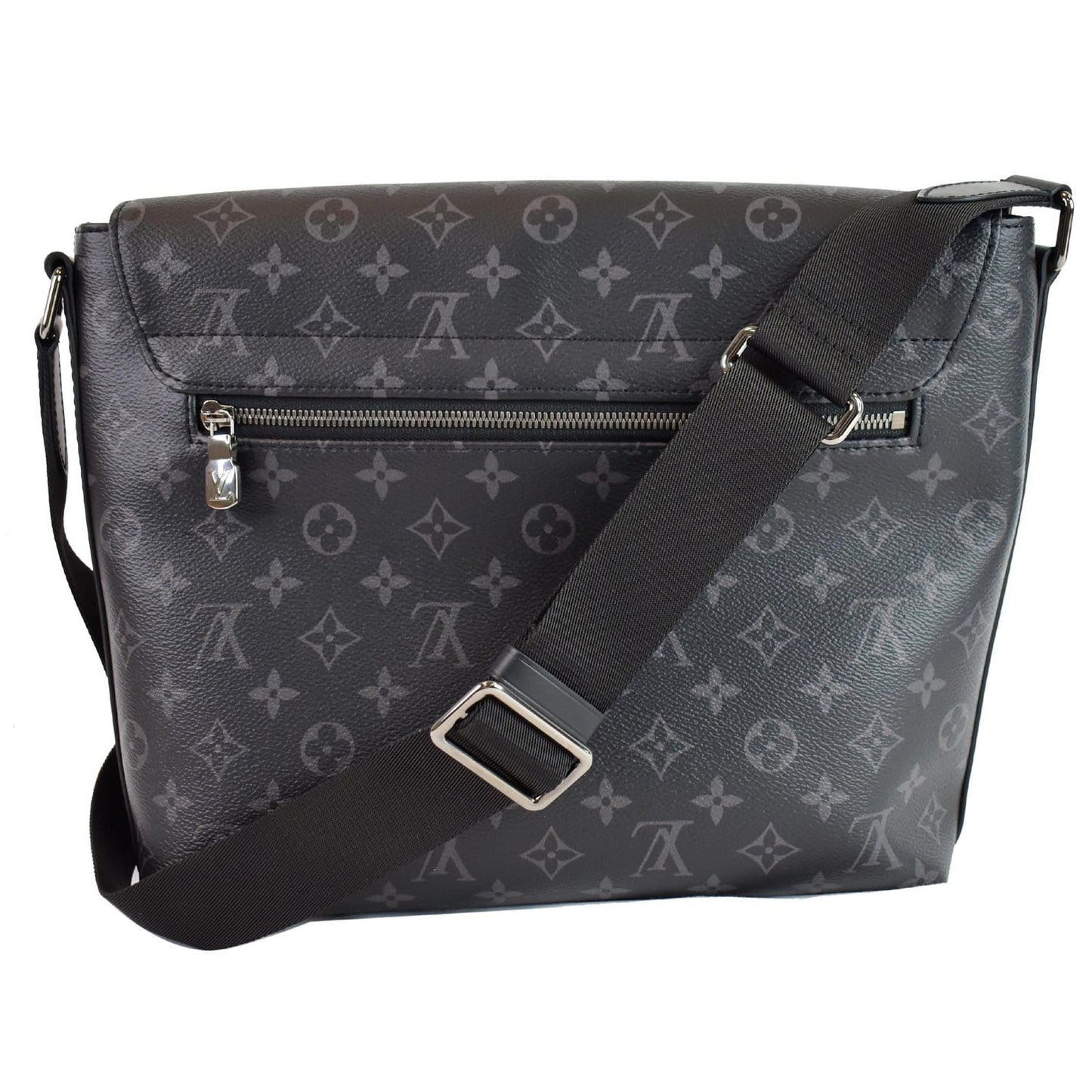 Louis District Mm Eclipse Messenger Bag Monogram Black Crossbody Bag