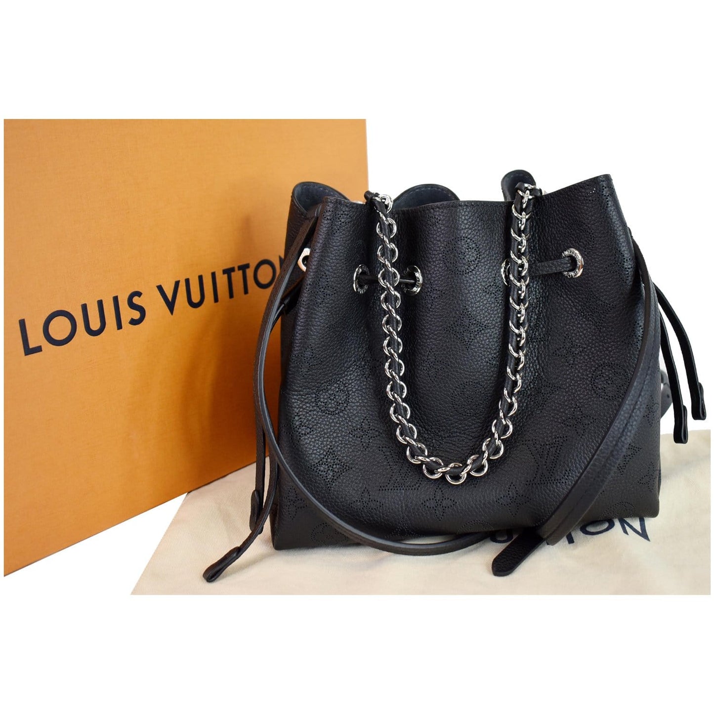 Louis Bella Mahina Calf Crossbody Bag Final Leather Black