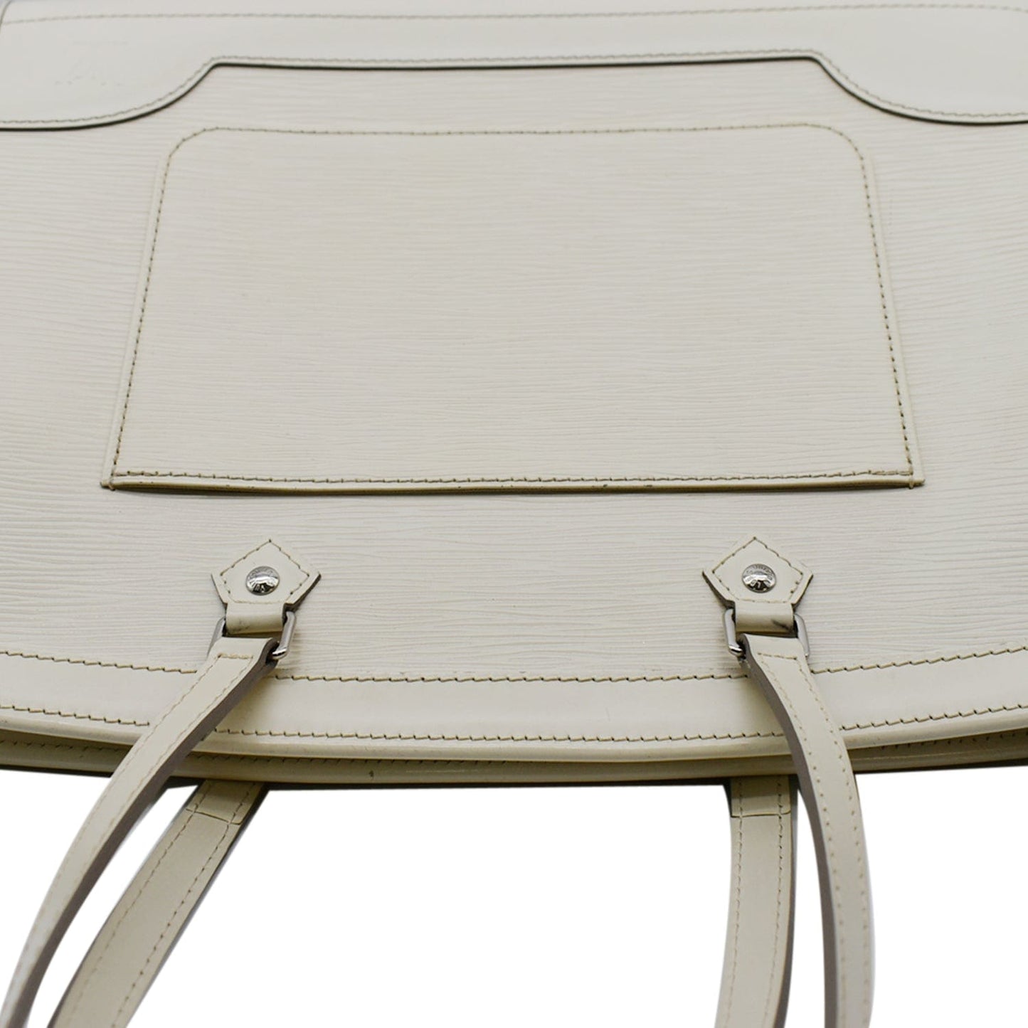 Louis Madeleine Gm Epi Shoulder Bag Ivory Leather