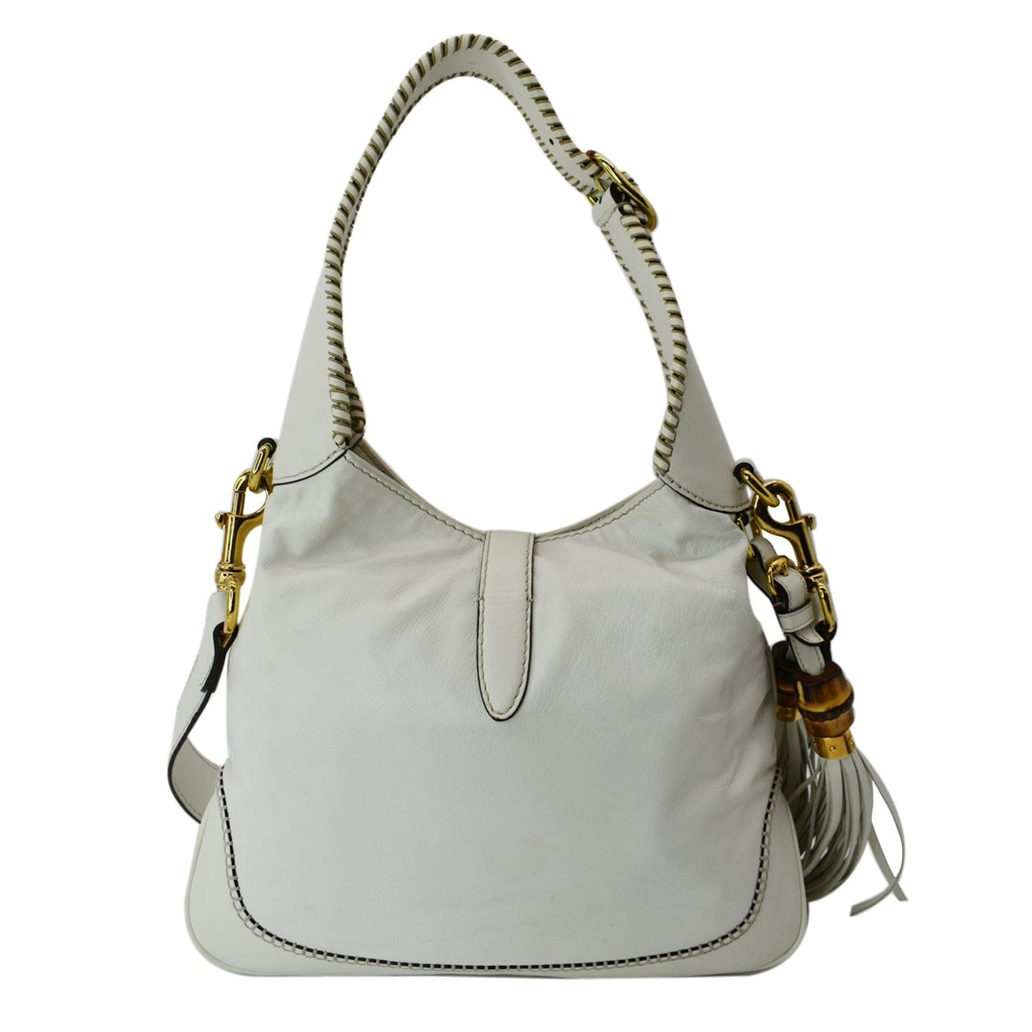Gucci Jackie Shoulder Bag Leather White