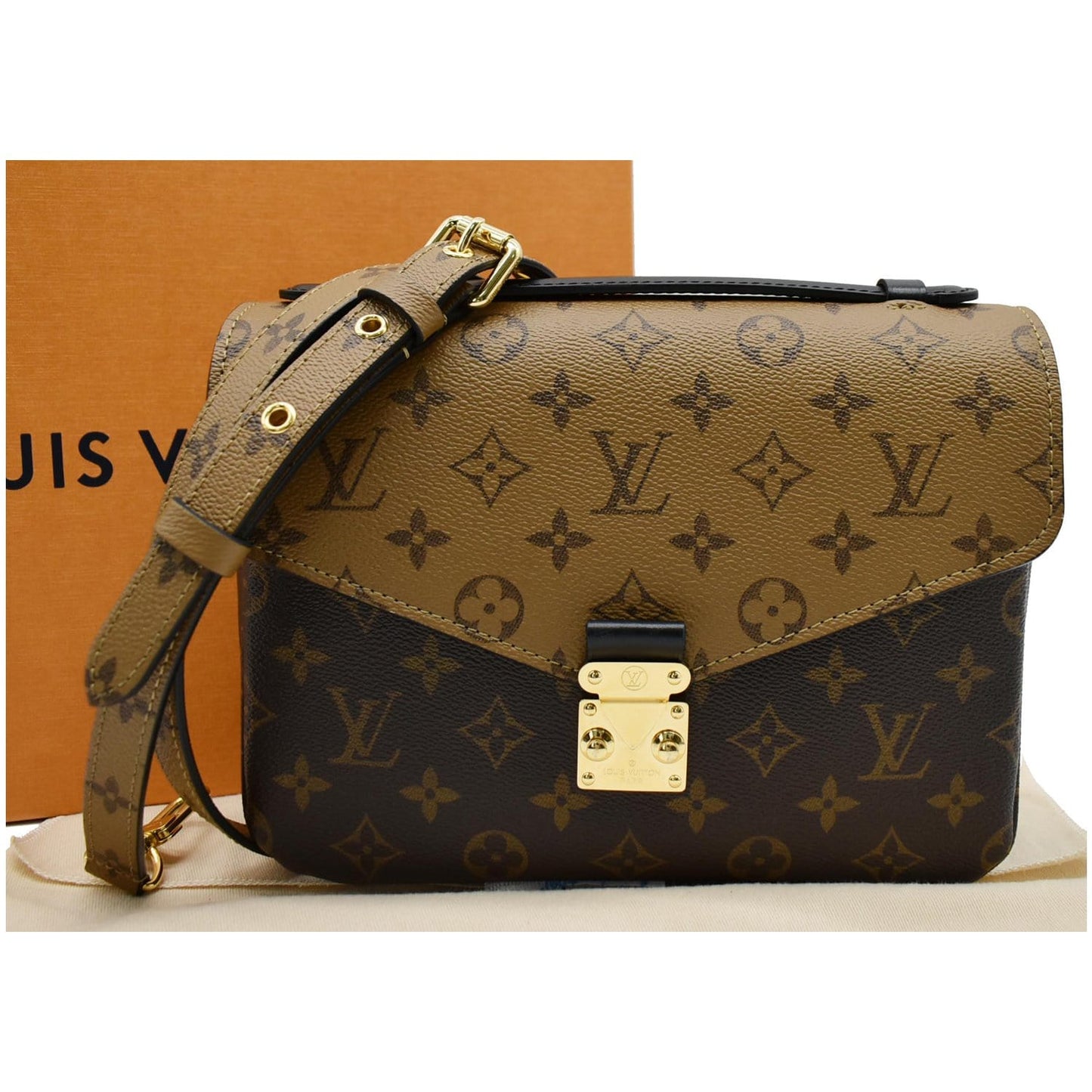 Louis Metis Pochette Reverse Crossbody Bag Canvas Monogram