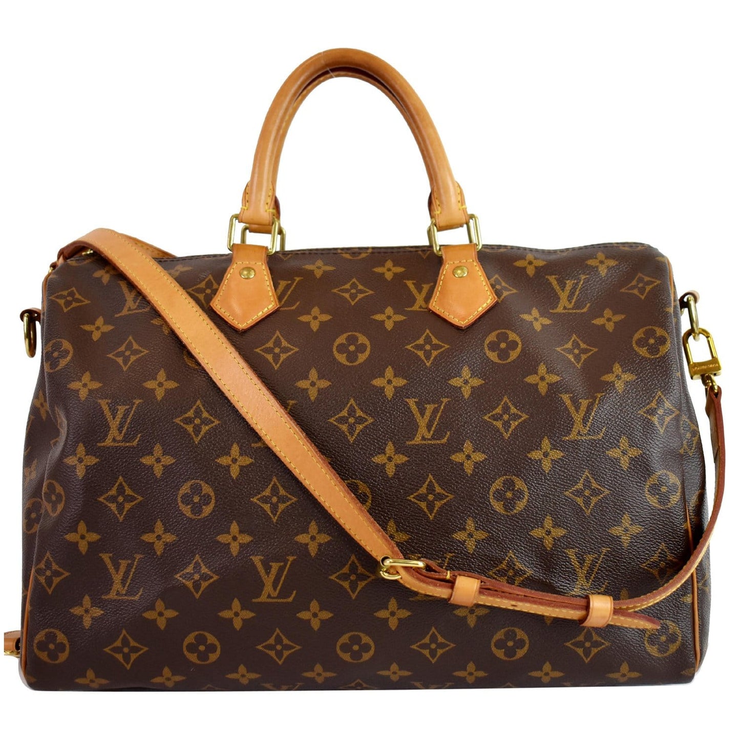 Louis Speedy Bandouliere Shoulder Bag Canvas Monogram Brown 1