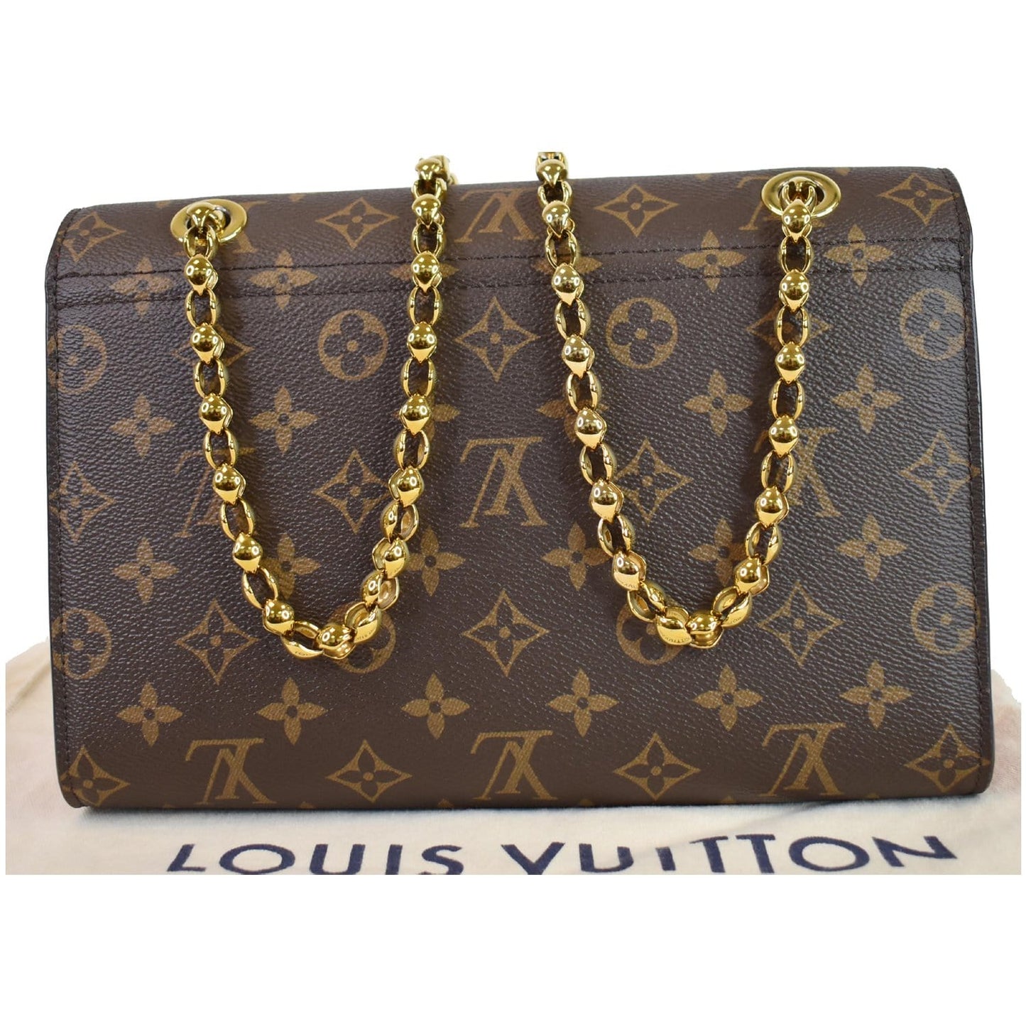 Louis Victoire Shoulder Crossbody Bag Cerise Canvas Monogram