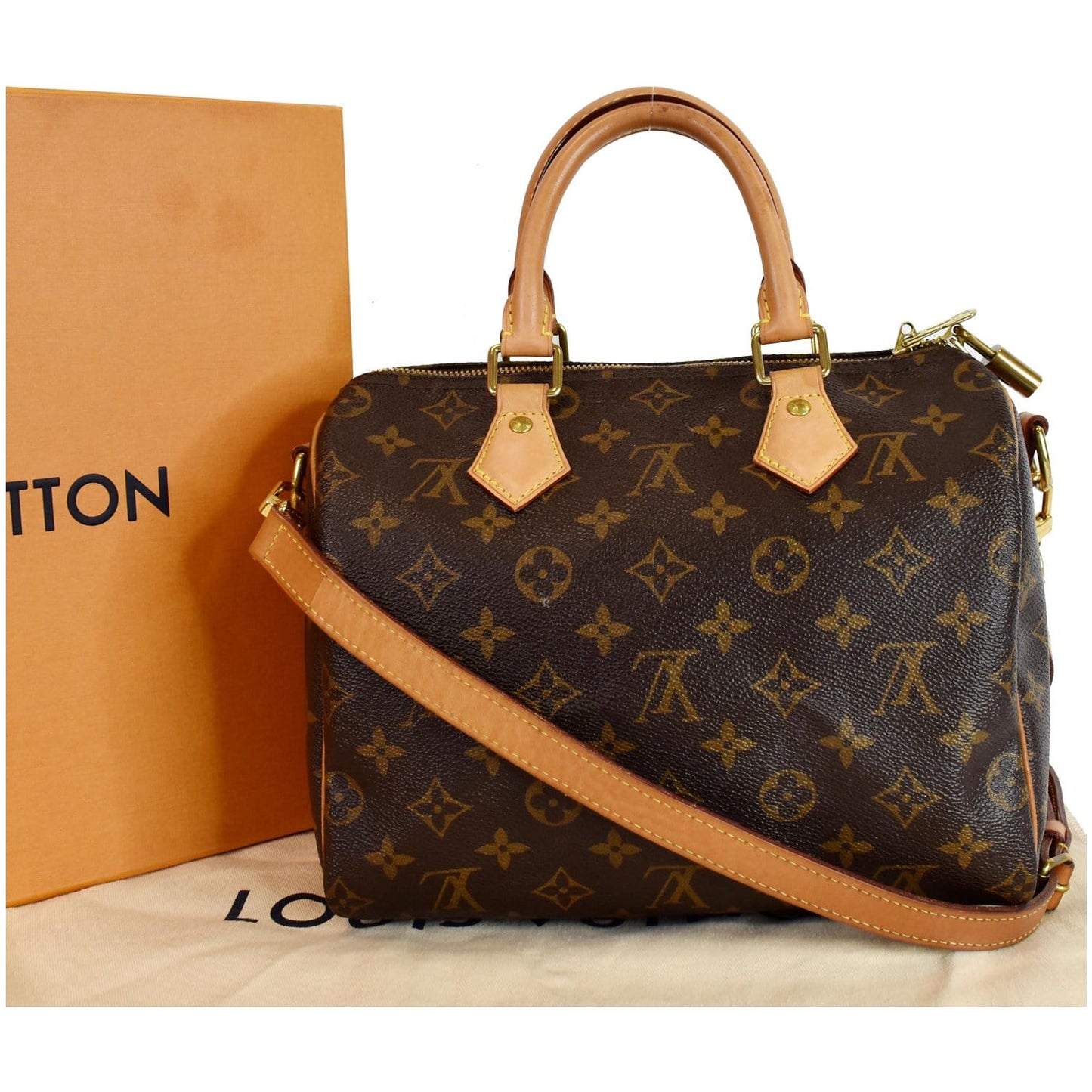 Louis Speedy Bandouliere Shoulder Bag Canvas Monogram