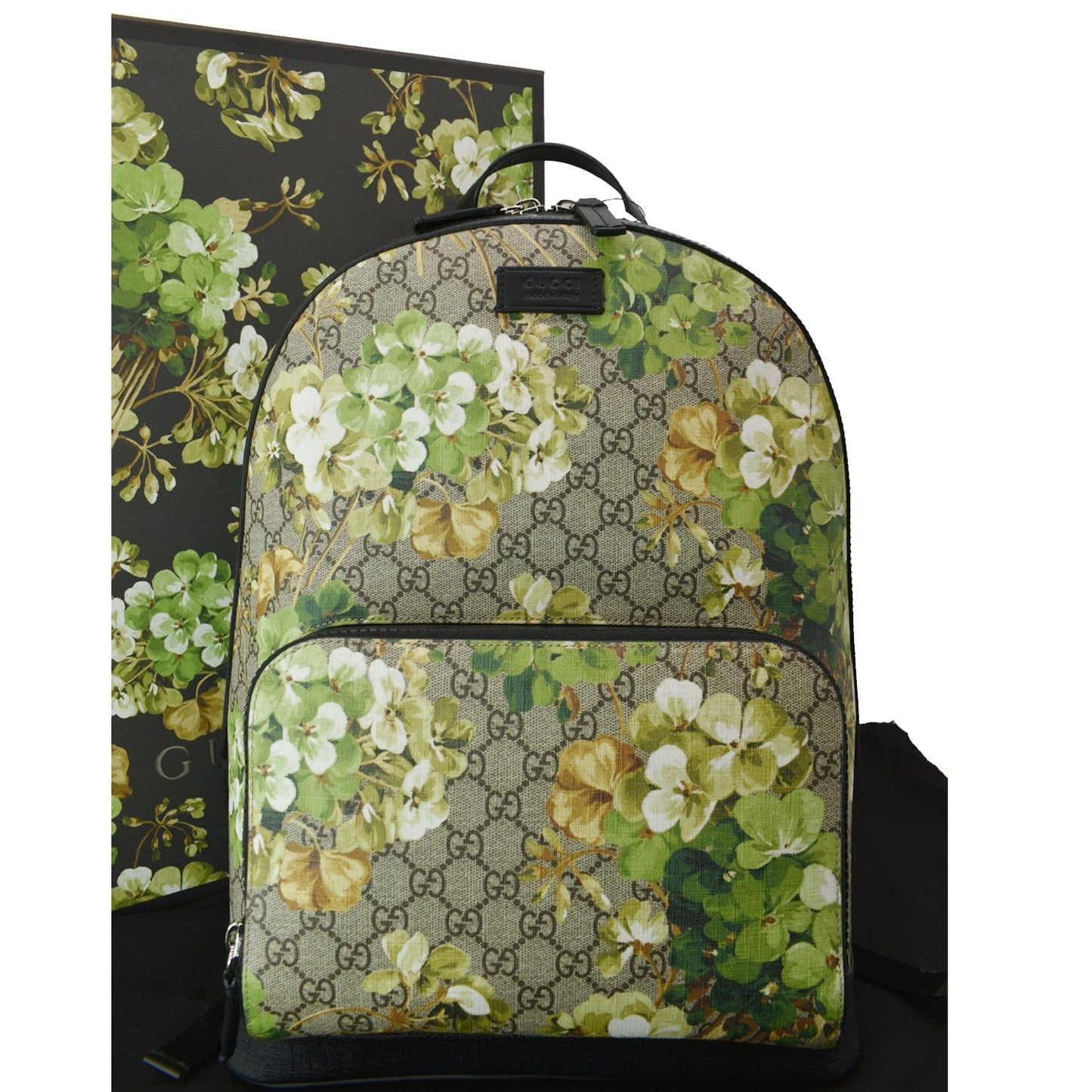 Gucci Blooms Supreme Backpack Monogram Beige