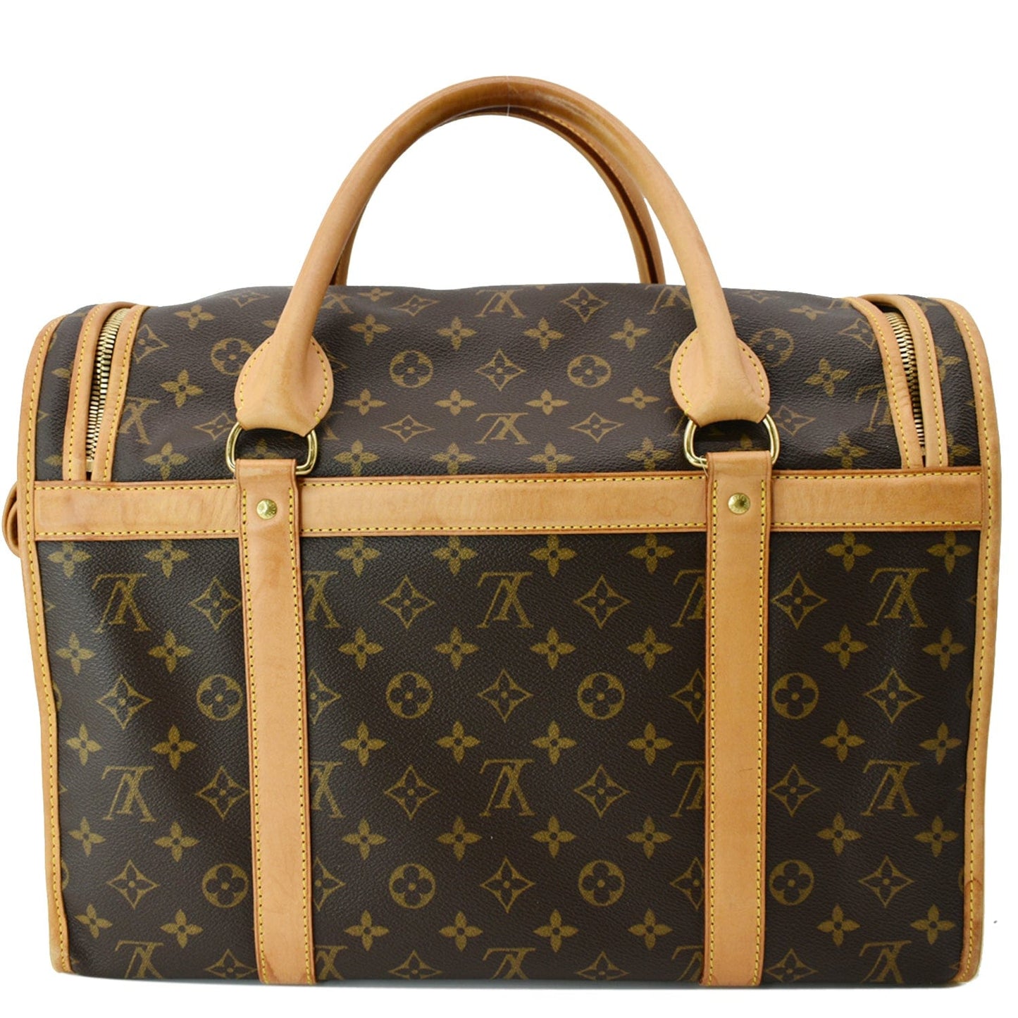 Louis Sac Chien Dog Carrier Bag Canvas Monogram Travel Bag